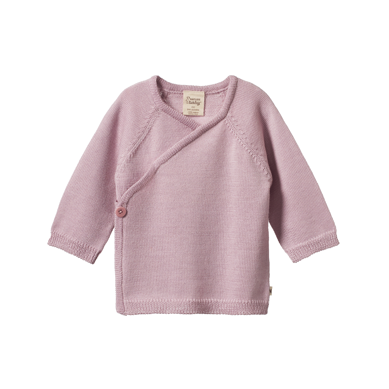 Nature Baby Merino Knit Kimono Jacket Lilac