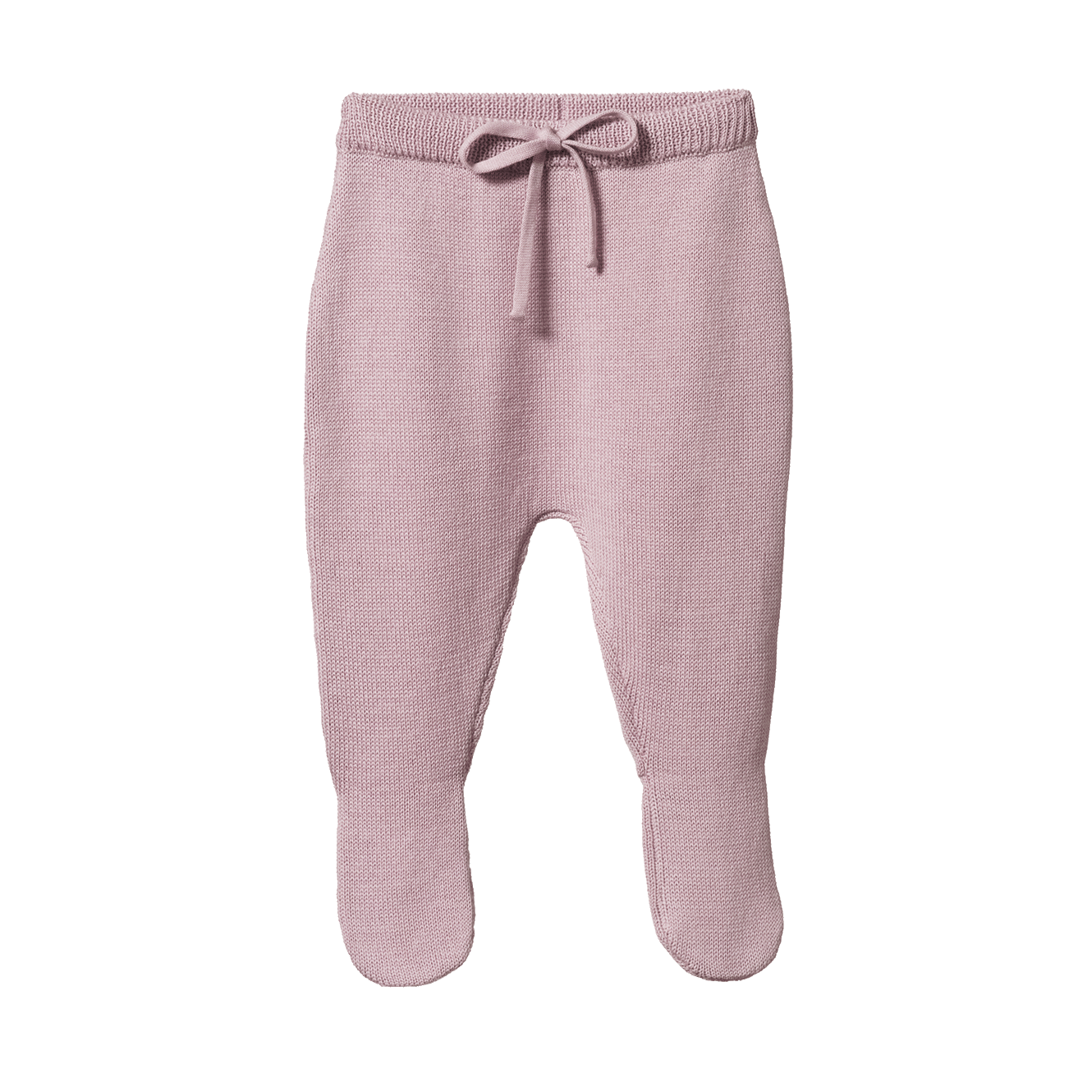 Nature Baby Merino Knit Footed Rompers Lilac