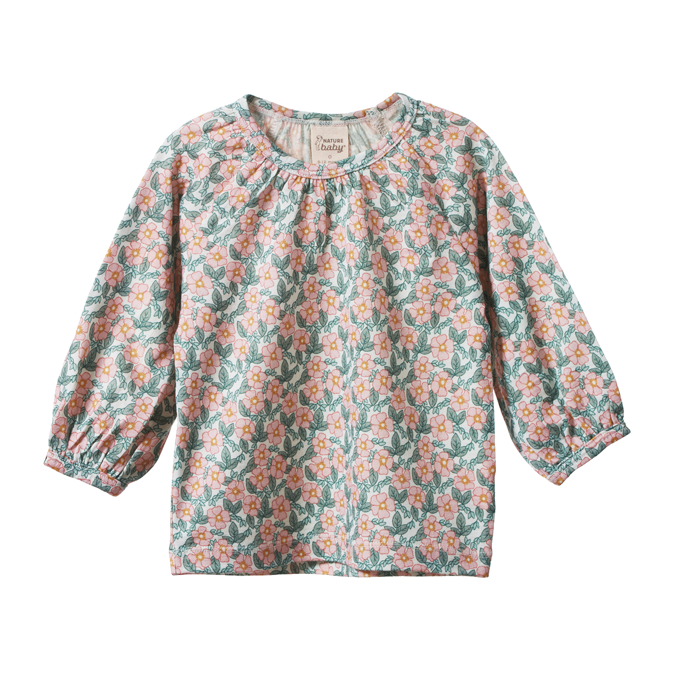 Nature Baby Merino Gretel Top Garland Print