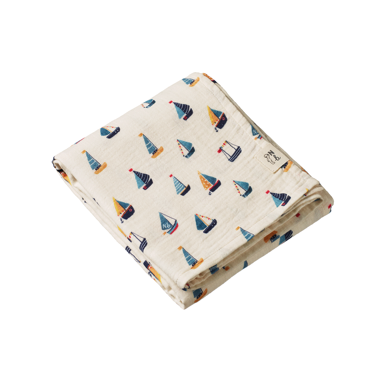 Nature Baby Muslin Wrap Regatta Print