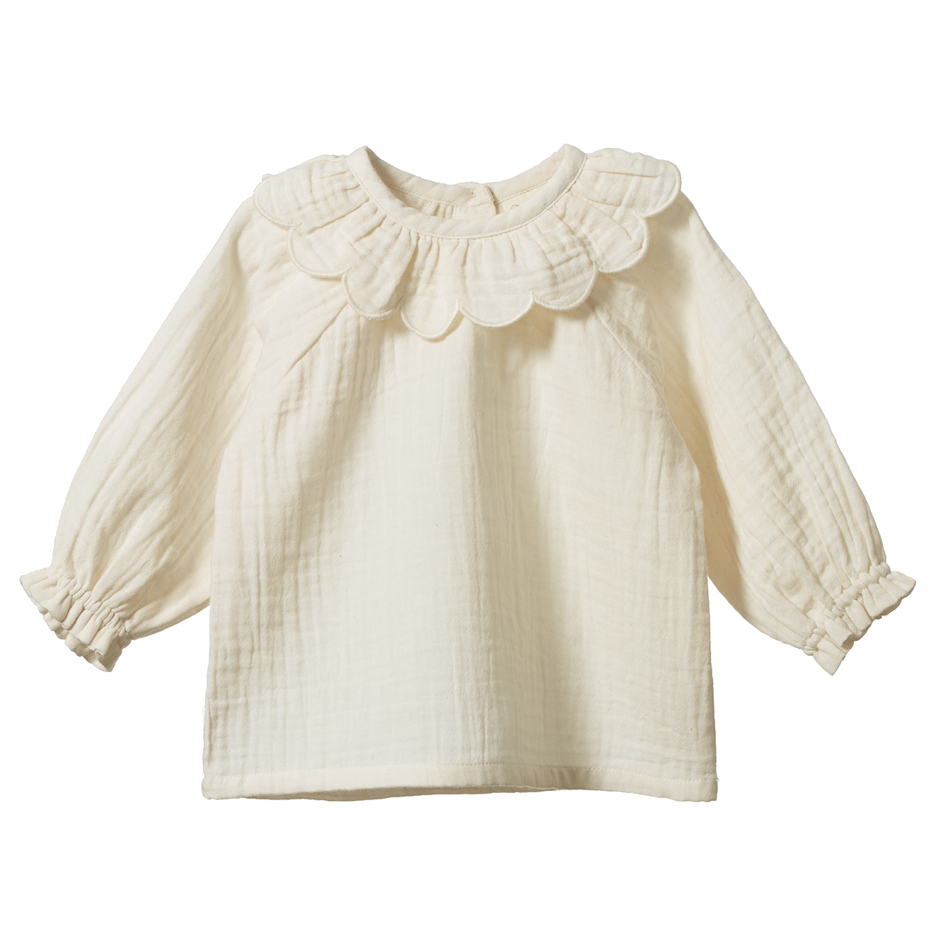 Nature Baby Ruffle Cameron Blouse Natural Crinkle