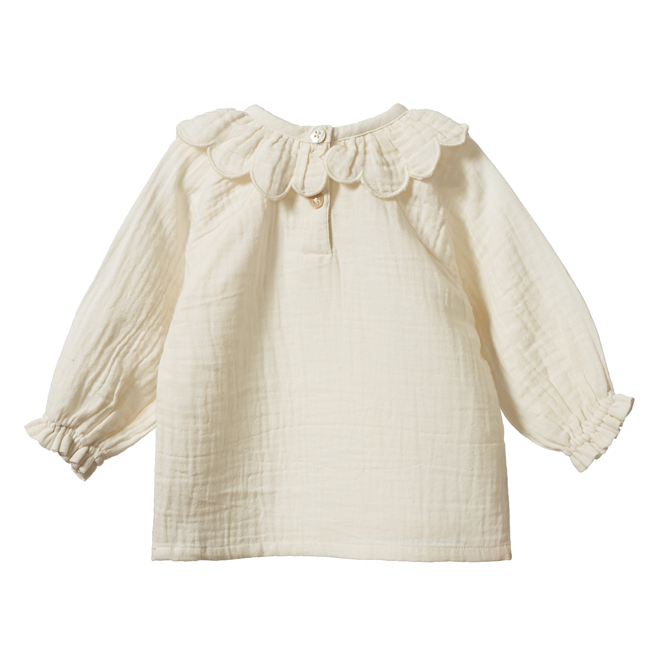 Nature Baby Ruffle Cameron Blouse Natural Crinkle
