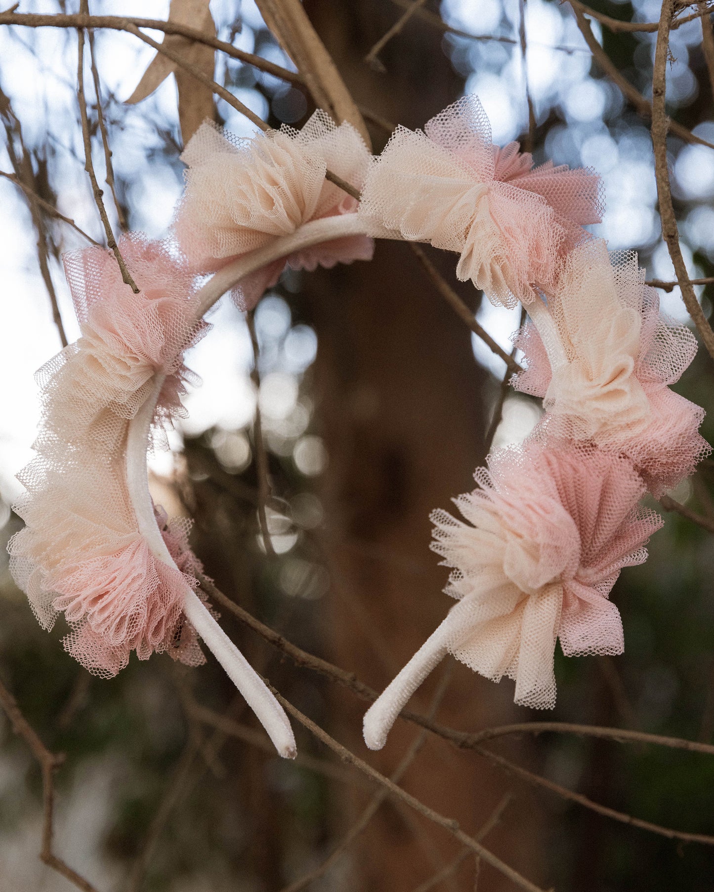 Noralee Pom Pom Crown + Wand | Pink Ombre