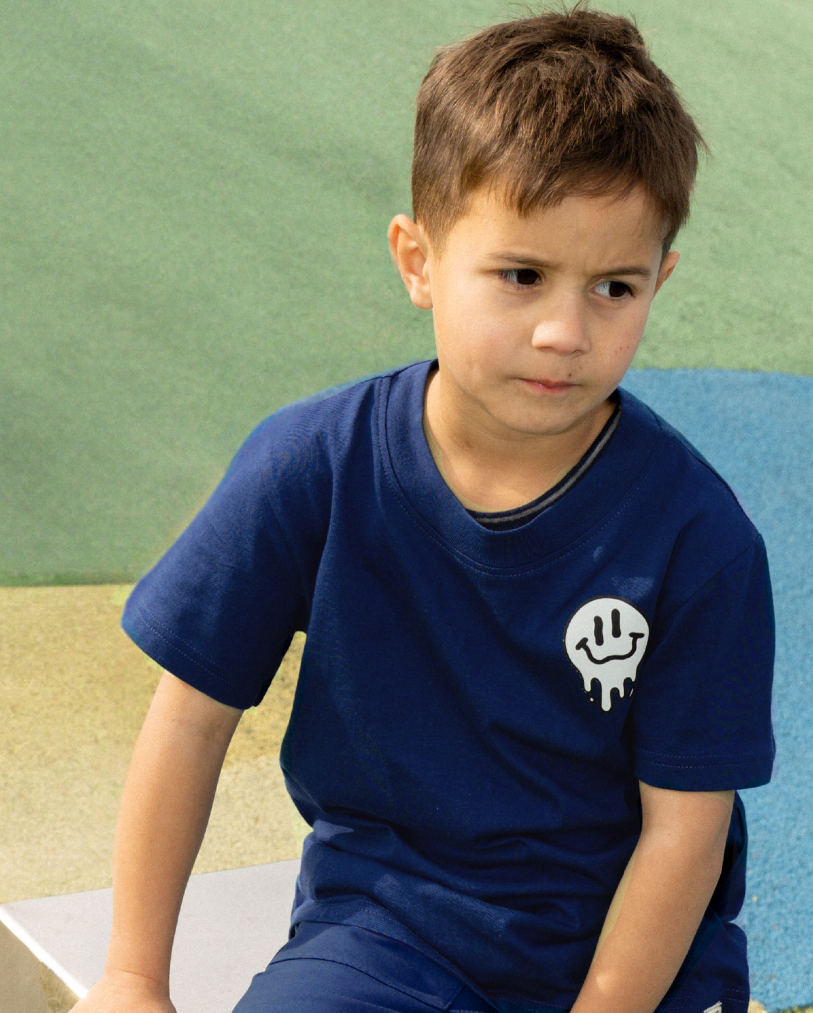 Band of Boys Navy Smiles Tee