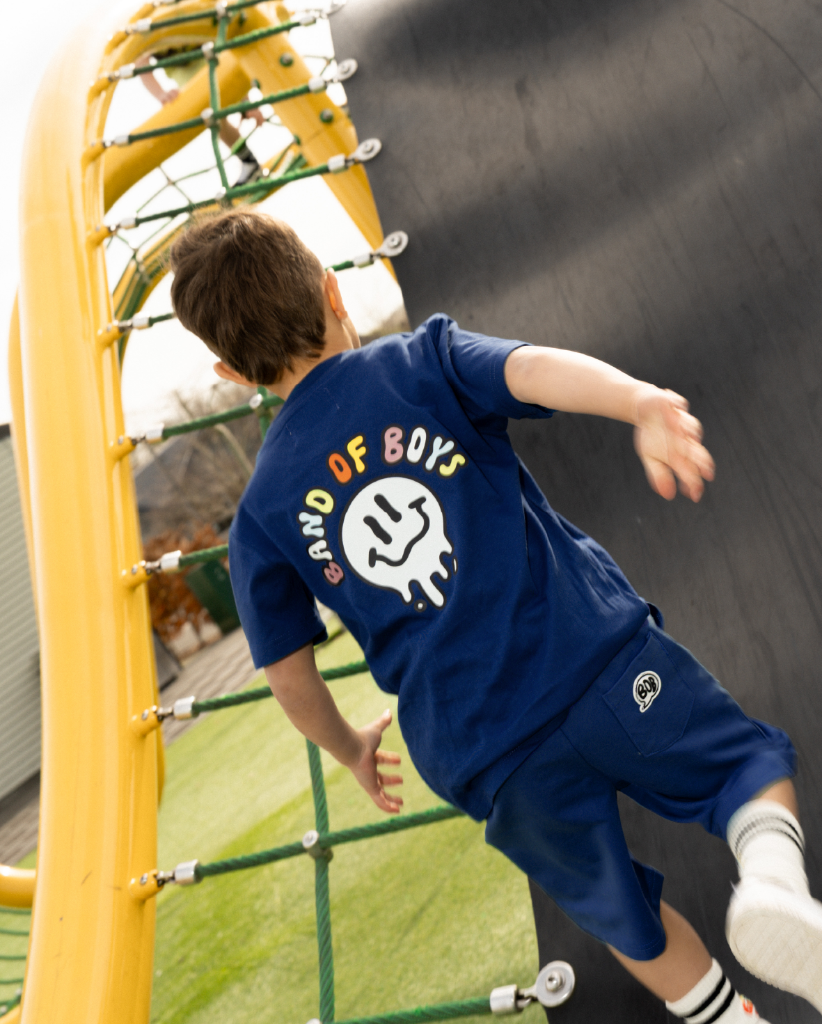 Band of Boys Navy Smiles Tee