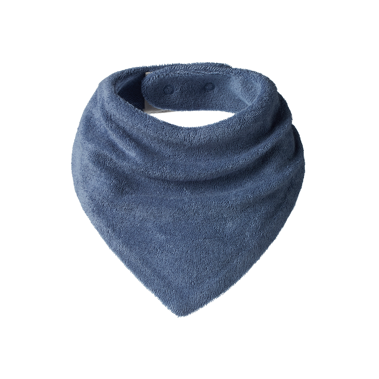 Nature Baby Triangle Bib Terry Dusky Blue