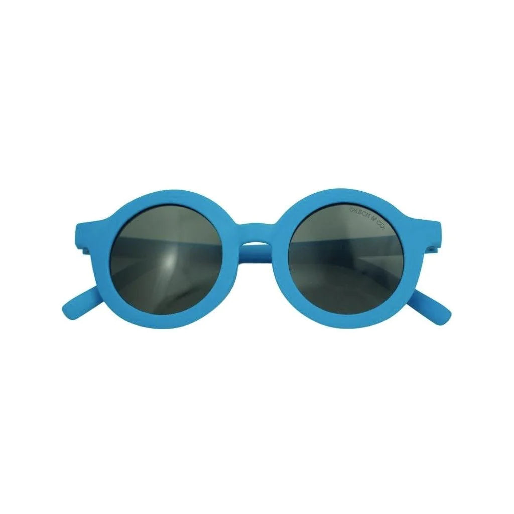 Grech & Co Original Round Polarised Child Sunglasses Azure