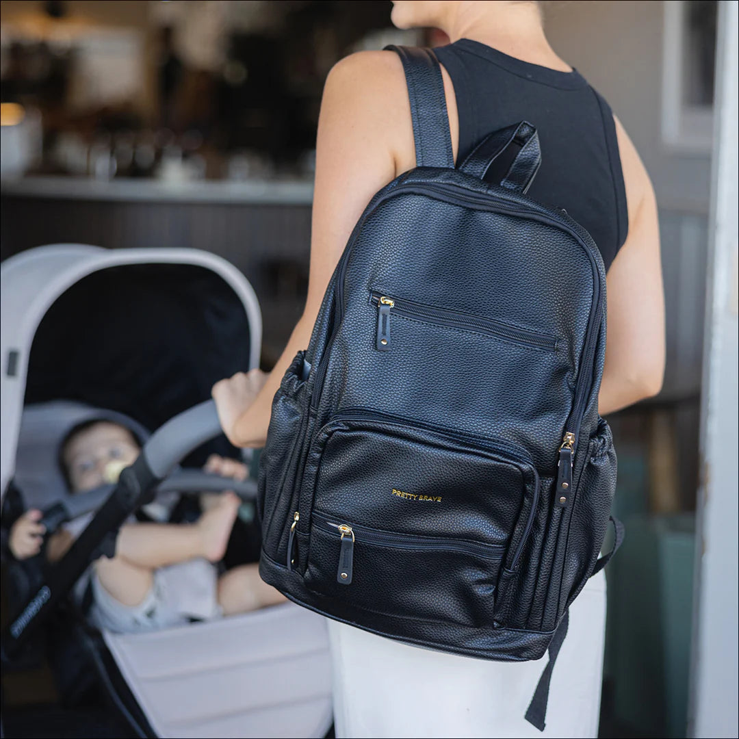 Pretty Brave Chloe Backpack Black Pebble