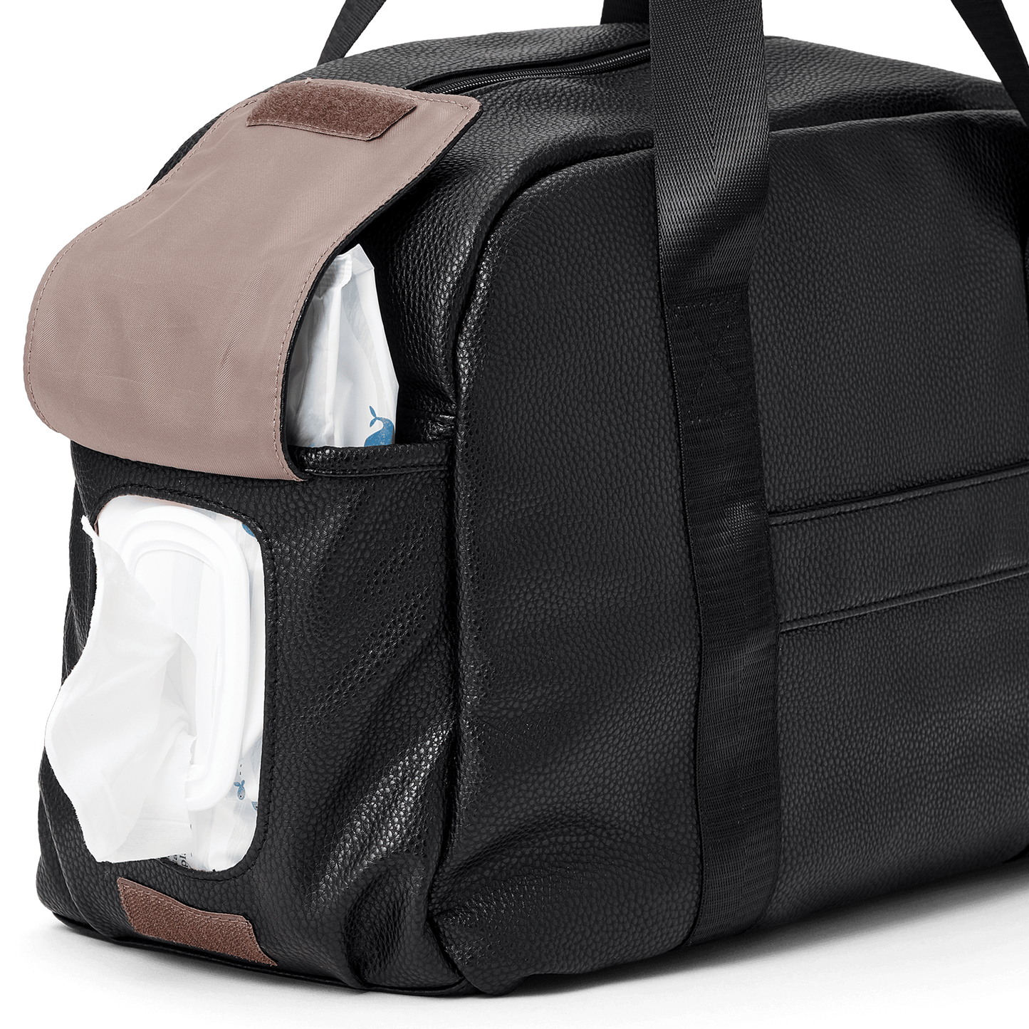 Pretty Brave Stella Baby Bag Black Pebble