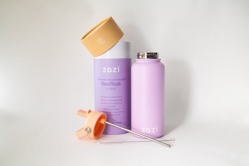 Zazi Flexiflask 1L Peach Sherbert