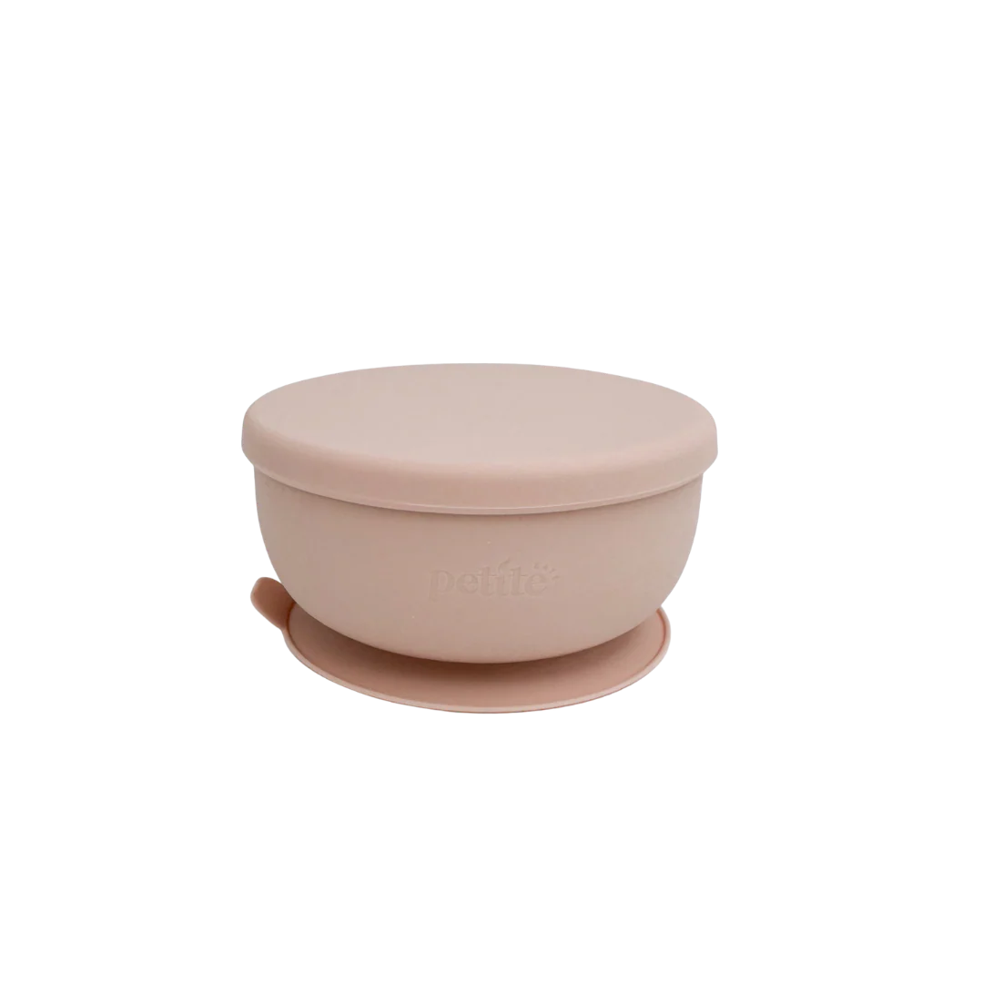 Petite Eats Stainless Steel Bowl with Lid Petal