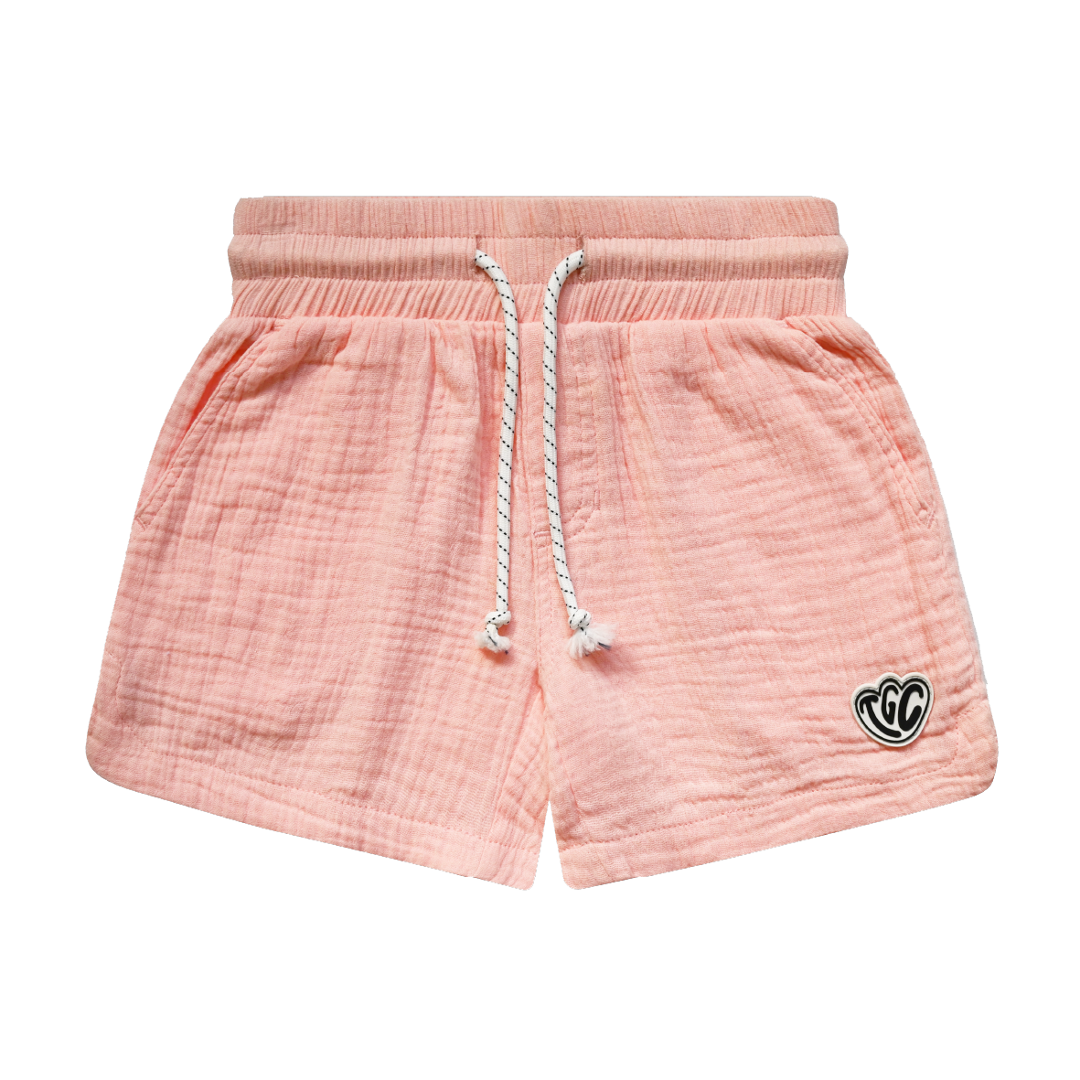 The Girl Club Pink Muslin Shorts