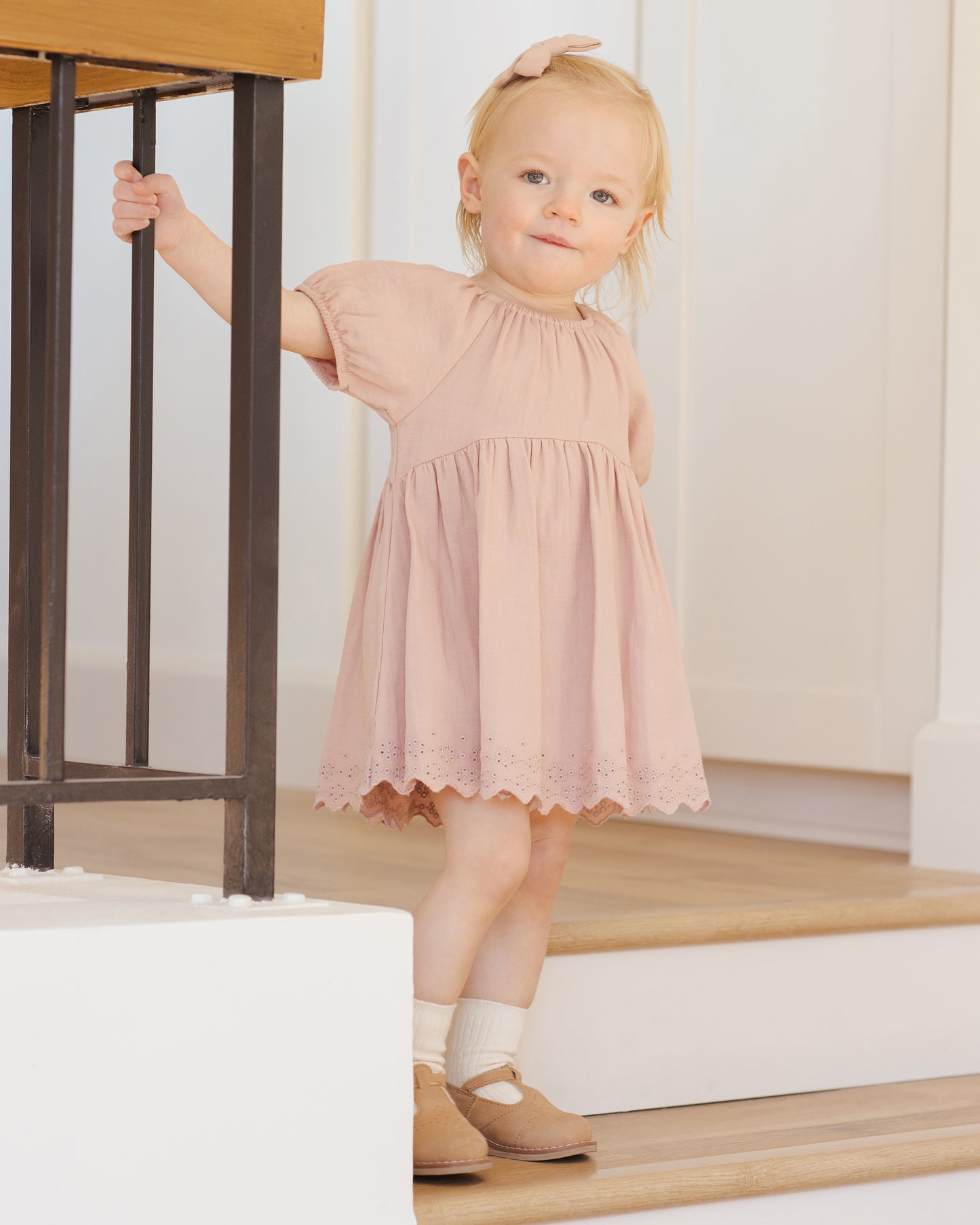Quincy Mae Bella Dress | Rose *Pre-Order*