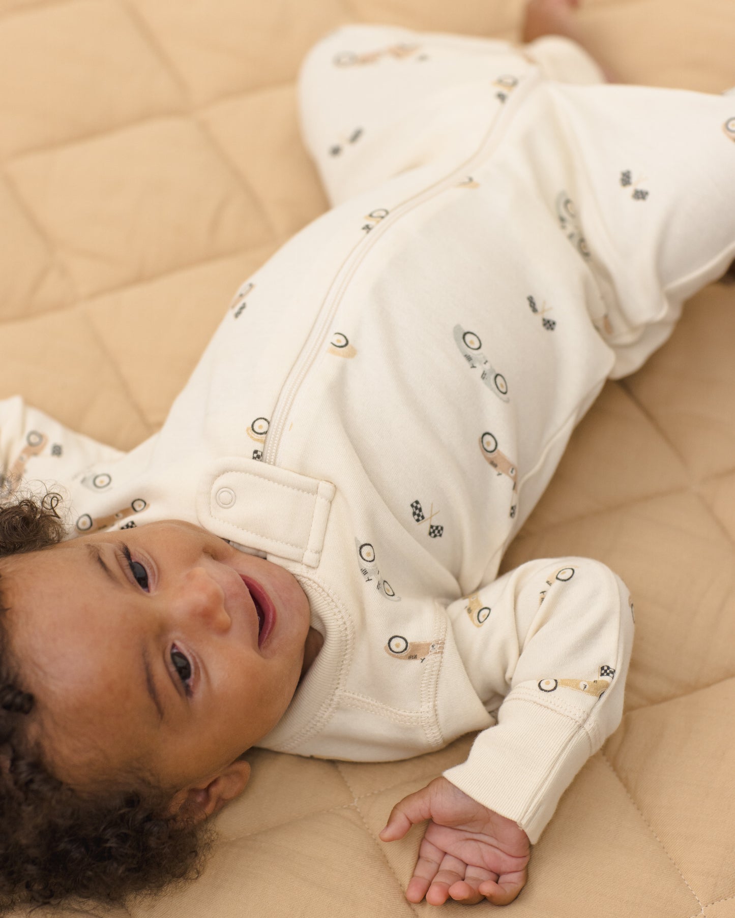 Quincy Mae Zip Long Sleeve Sleeper Race Car