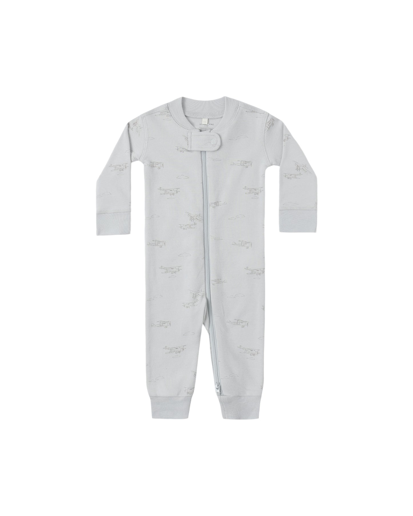 Quincy Mae Zip Long Sleeve Sleeper Airplane