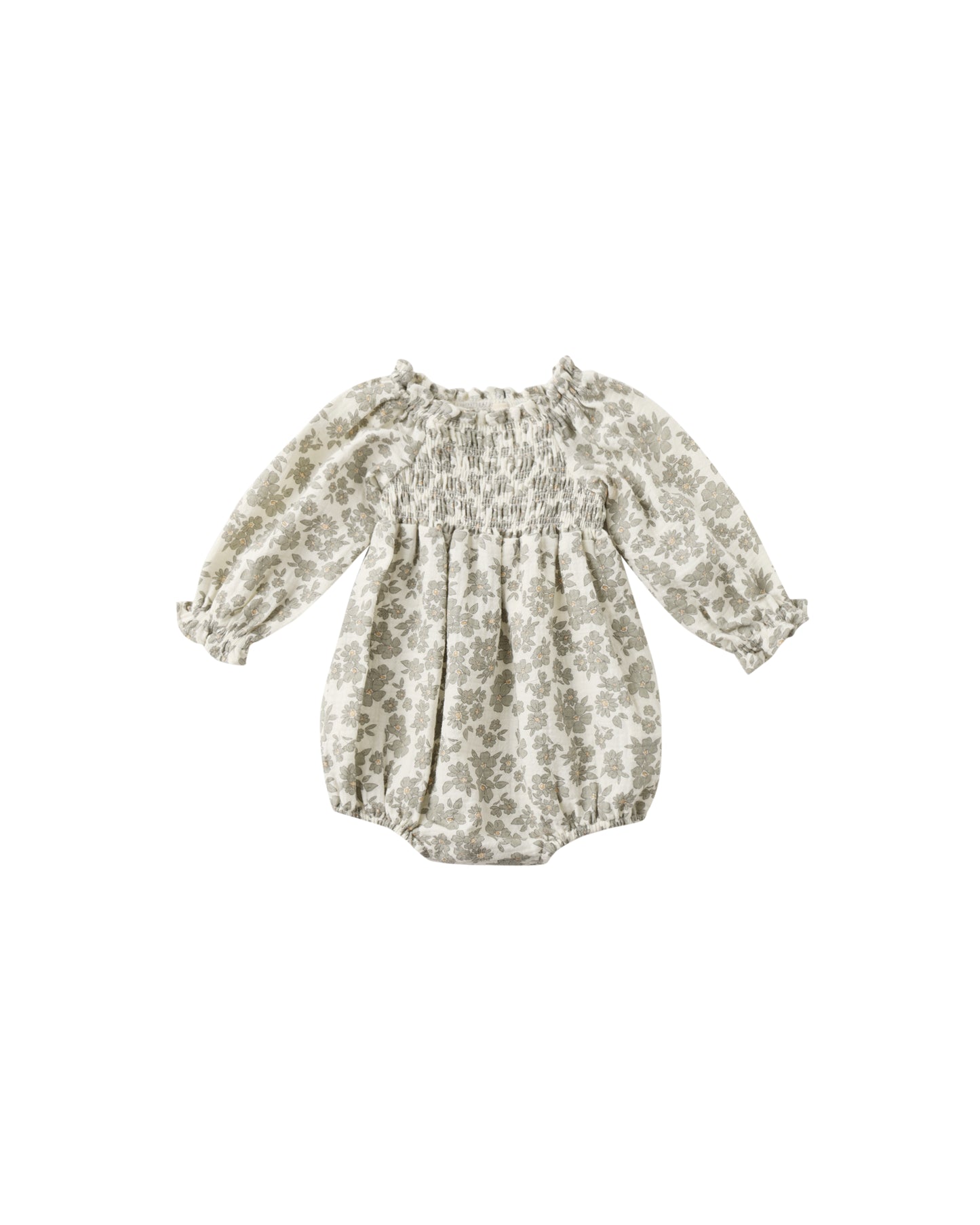 Quincy Mae Eden Romper | Green Floral *Pre-Order*