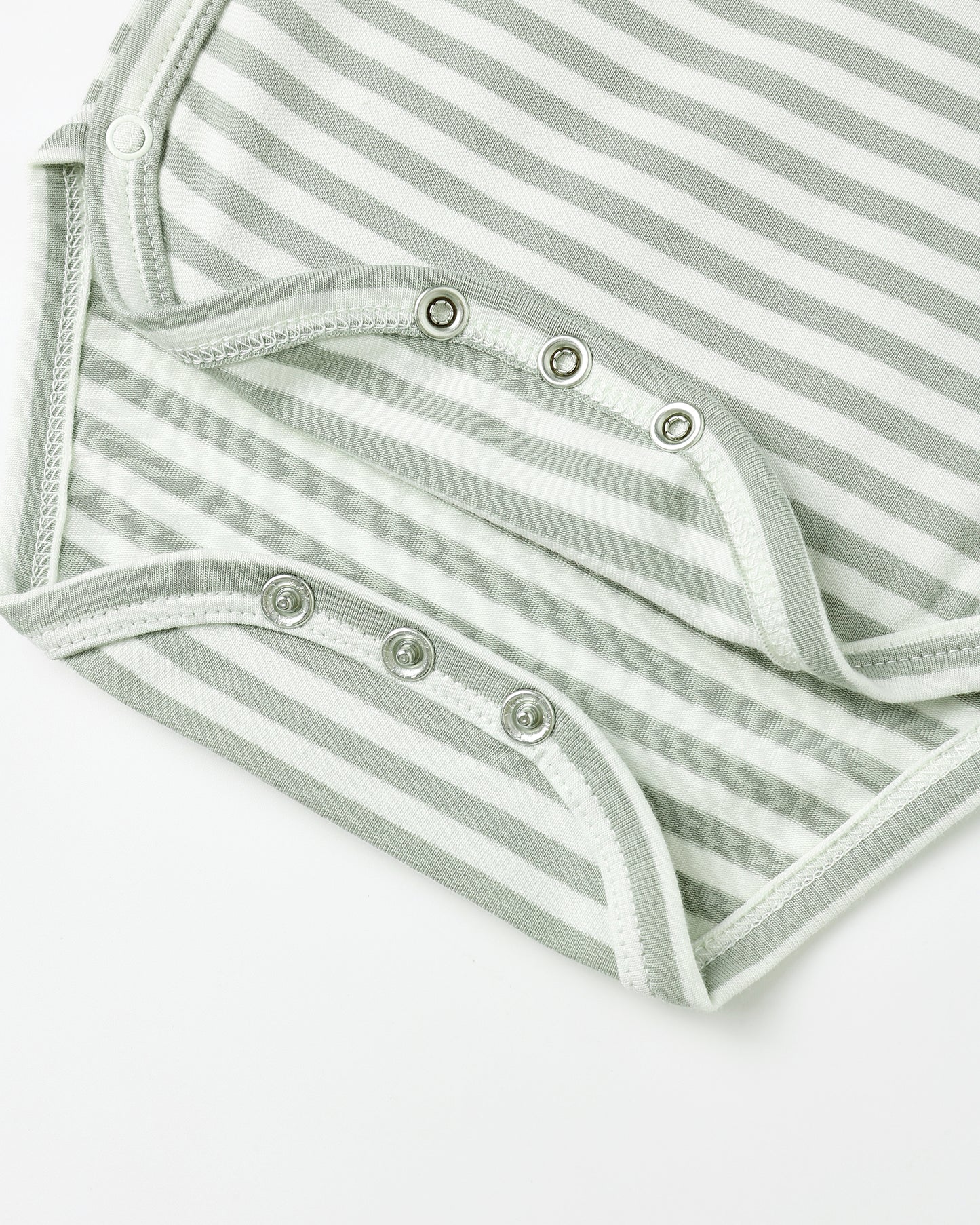 Quincy Mae Side Snap Bodysuit + Pant Set | Fern Stripe *Pre-Order*