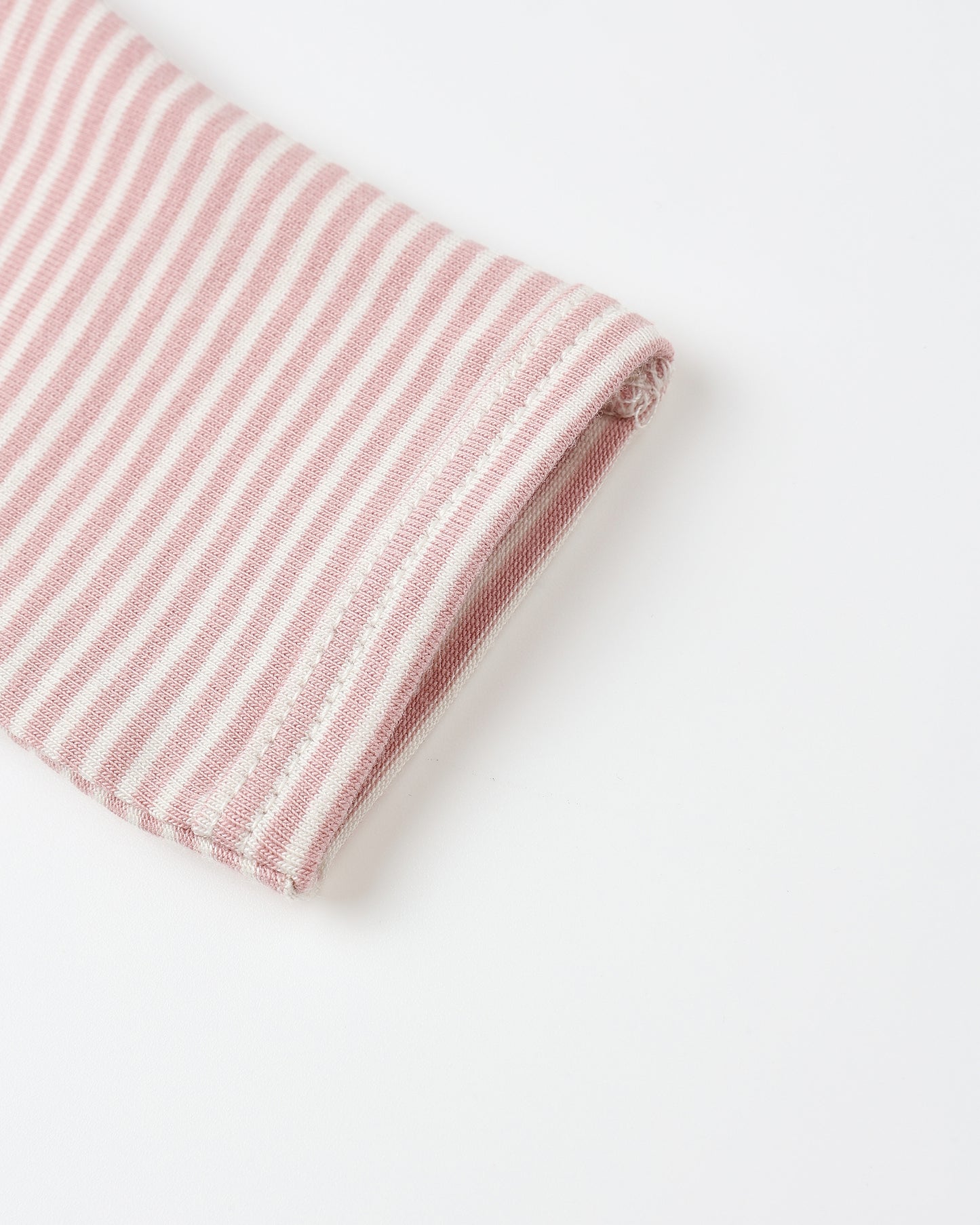 Quincy Mae Side Snap Bodysuit + Pant Set | Rose Micro Stripe *Pre-Order*