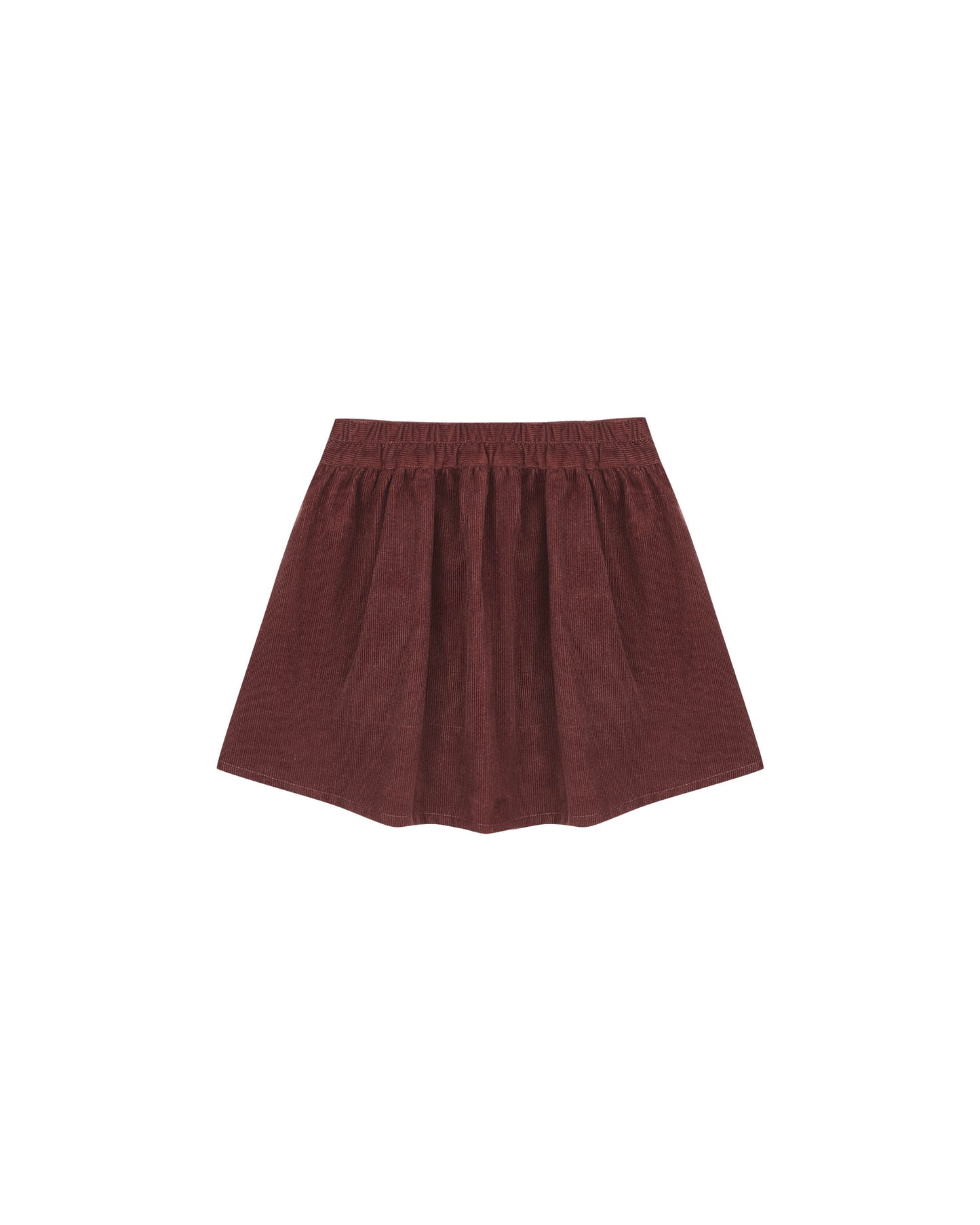 Rylee + Cru Button Front Mini Skirt | Burgundy