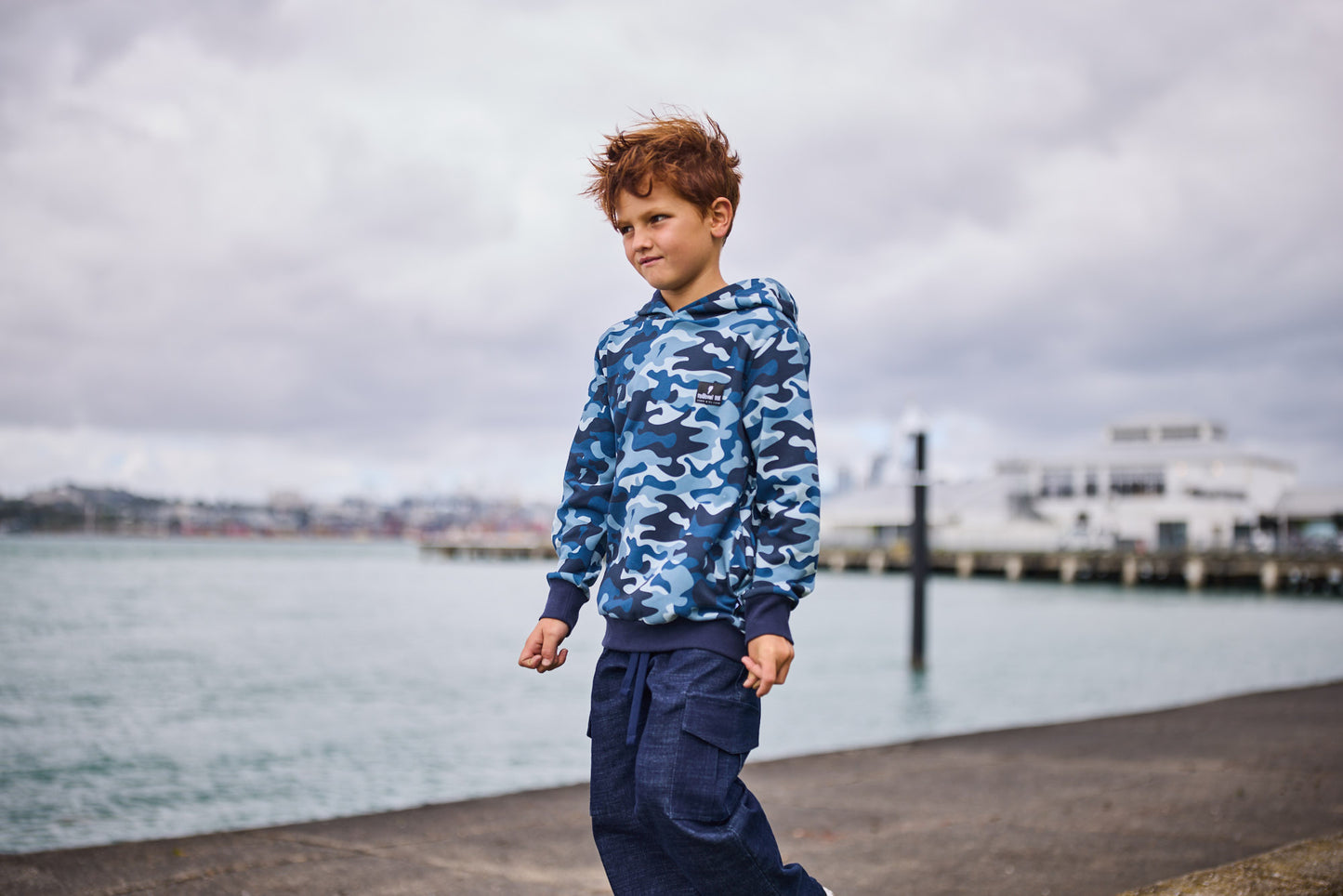 Radicool Blue Camo Hood