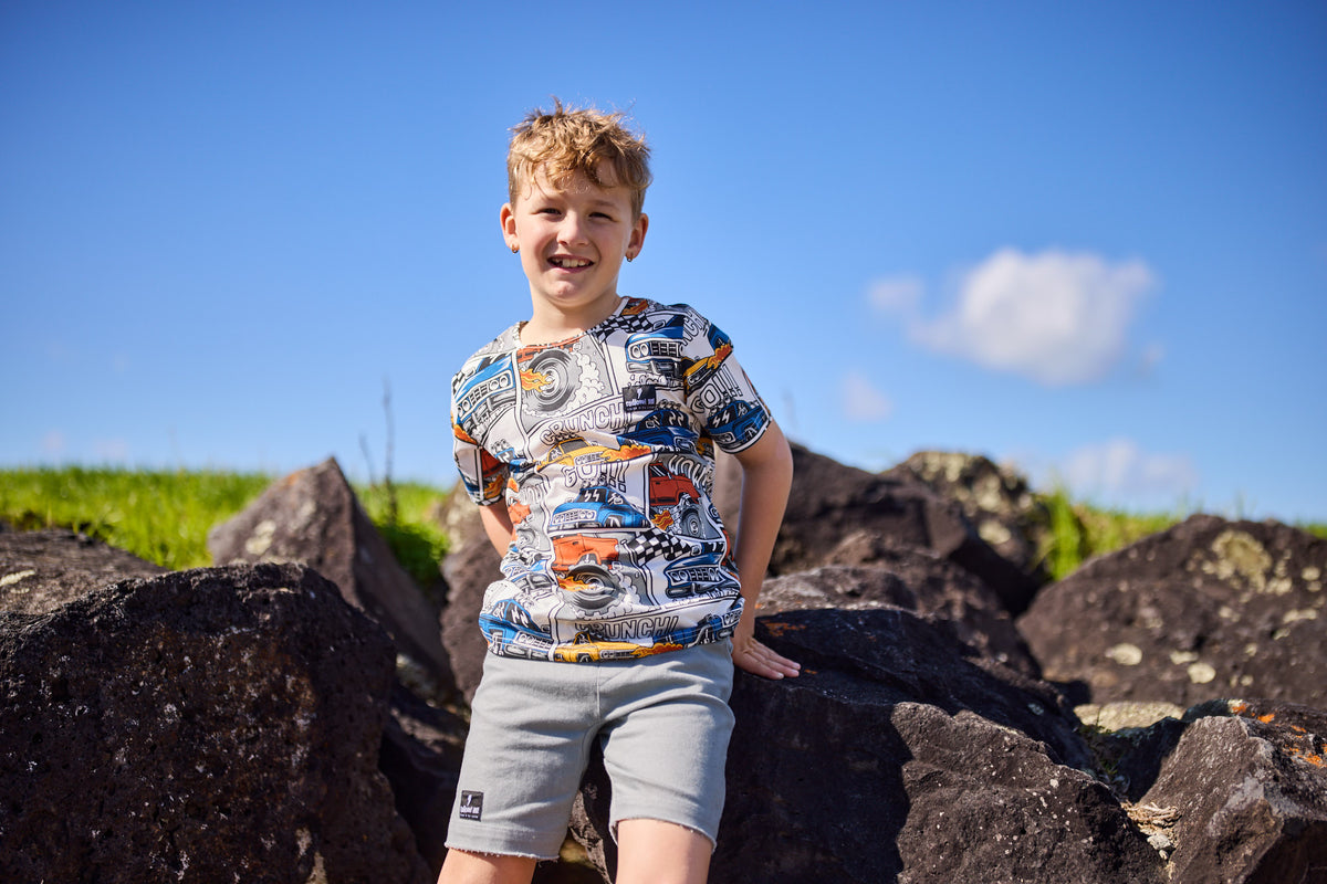 Radicool Kids Gunmetal Denim Short