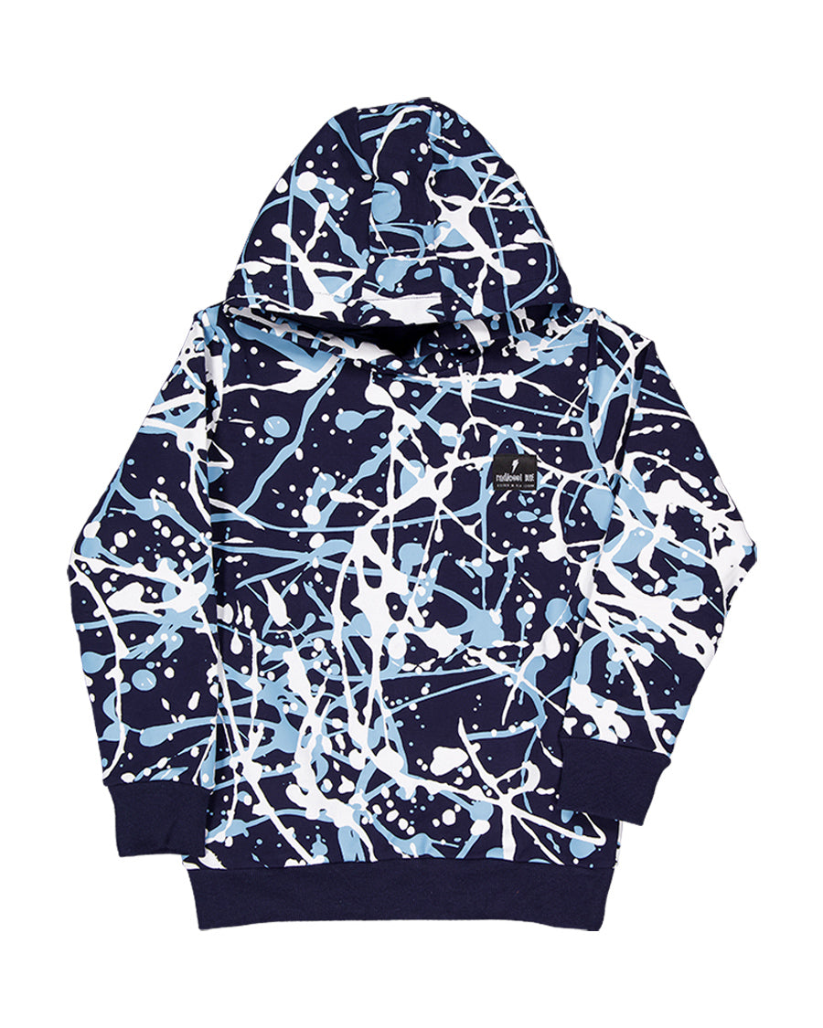 Radicool Blue Splatter Hood