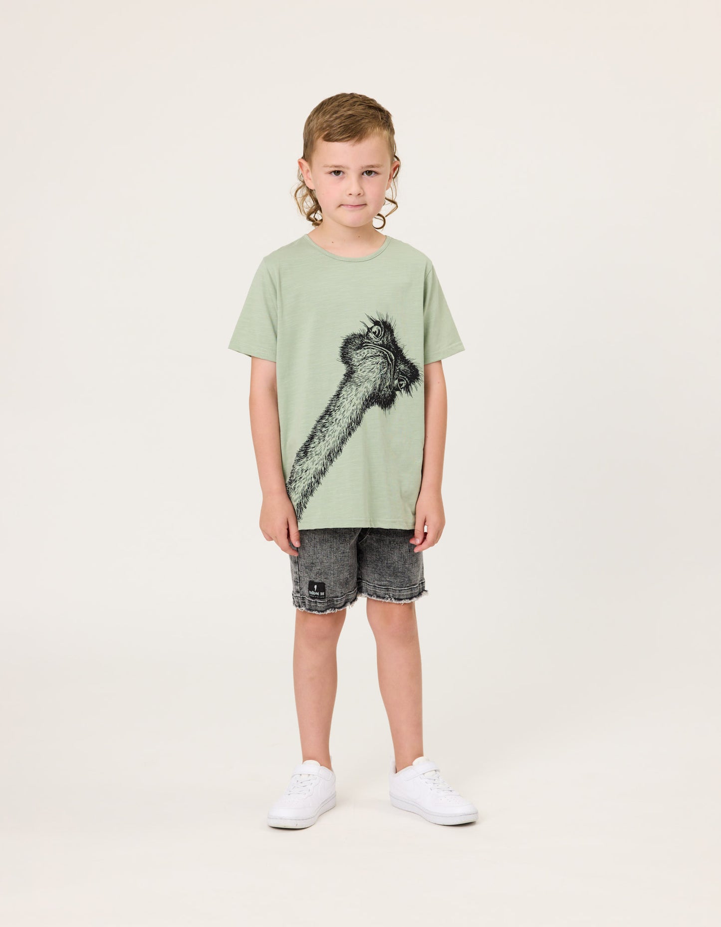 Radicool Acid Wash Black Denim Short