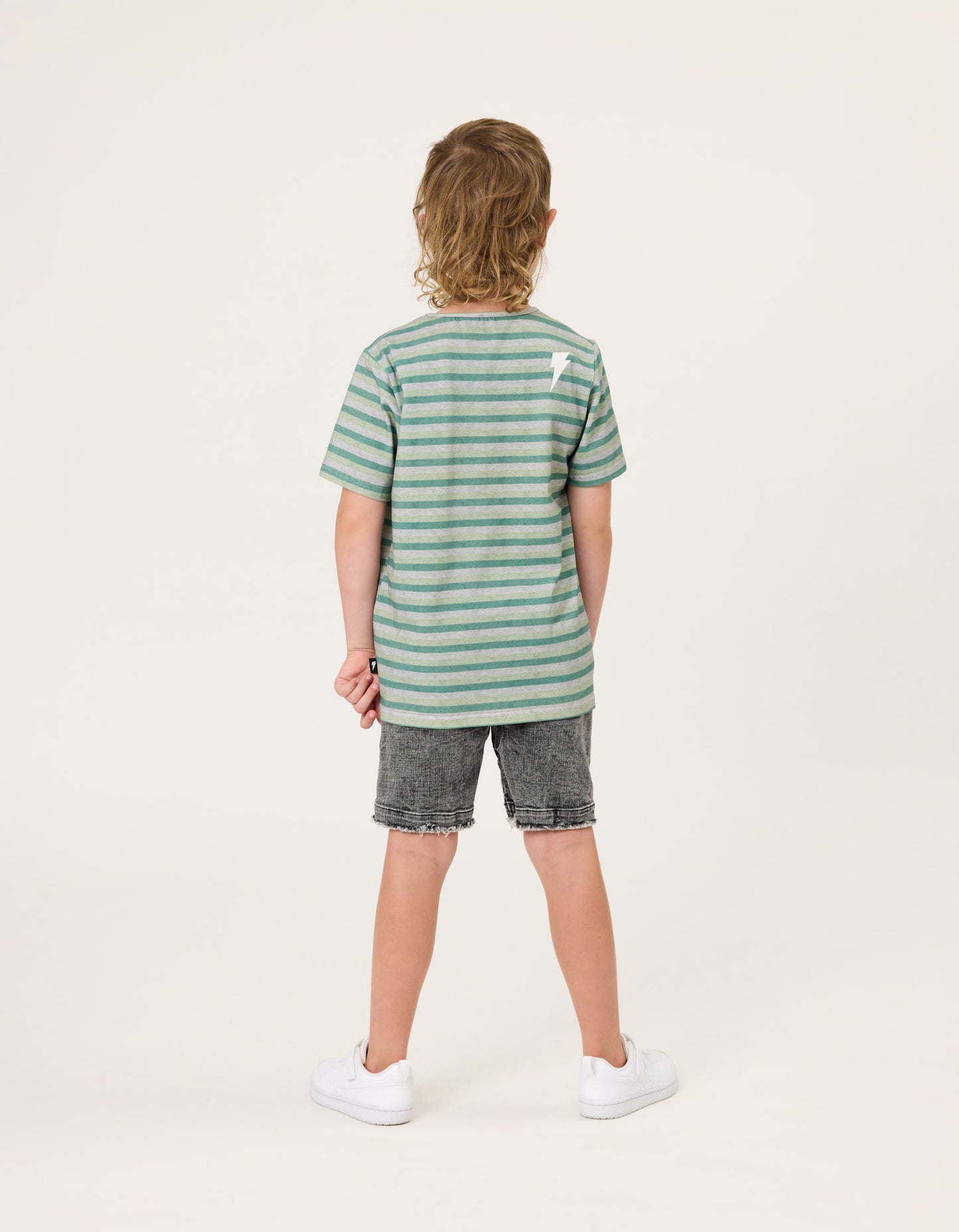 Radicool Acid Wash Black Denim Short