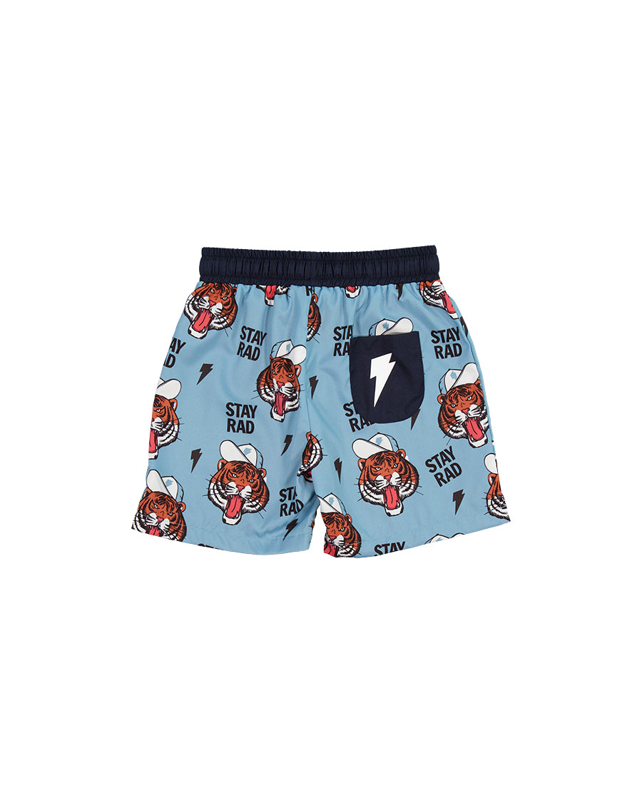 Radicool Kids Stay RAD Tigers Boardies
