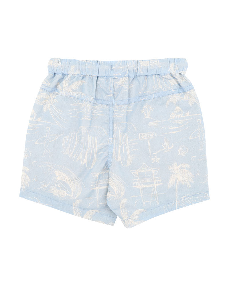 Minihaha Surfs Up Linework Boys Shorts