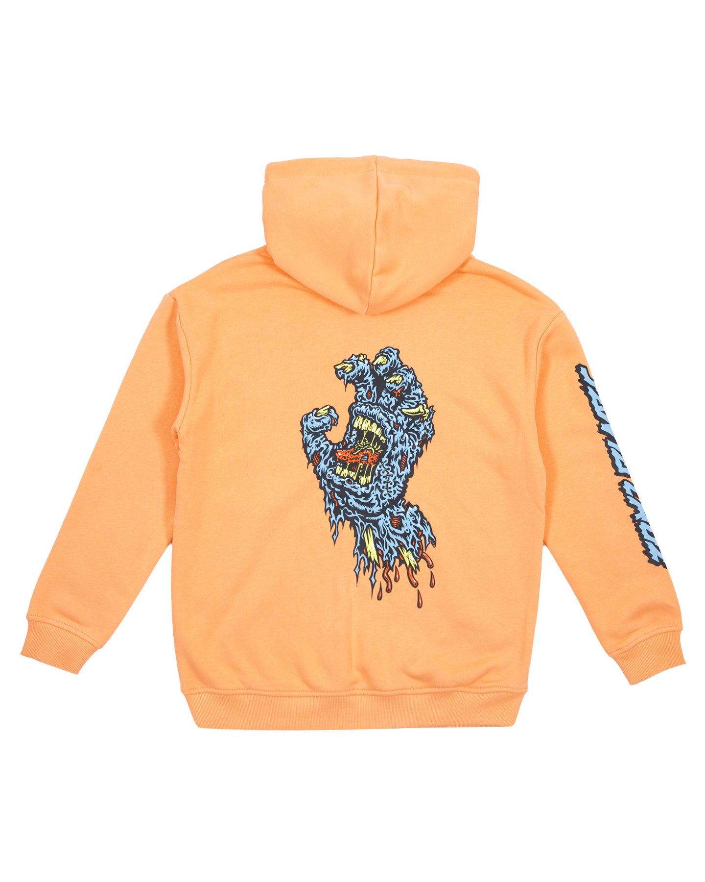 Santa Cruz Decaying Hand Centre Strip Hoodie Orange