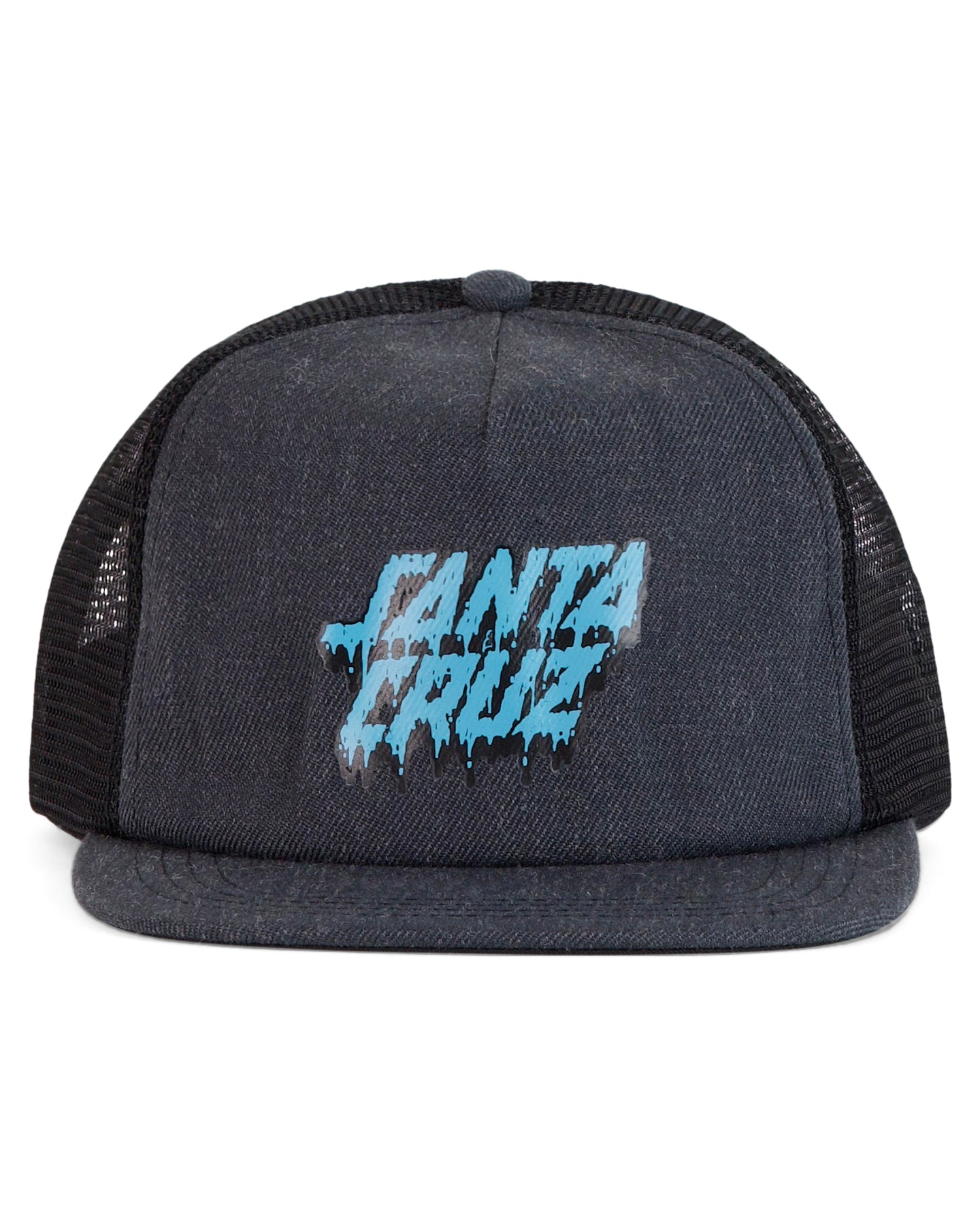 Santa Cruz Melting Strip Trucker Cap Dark Grey Marle