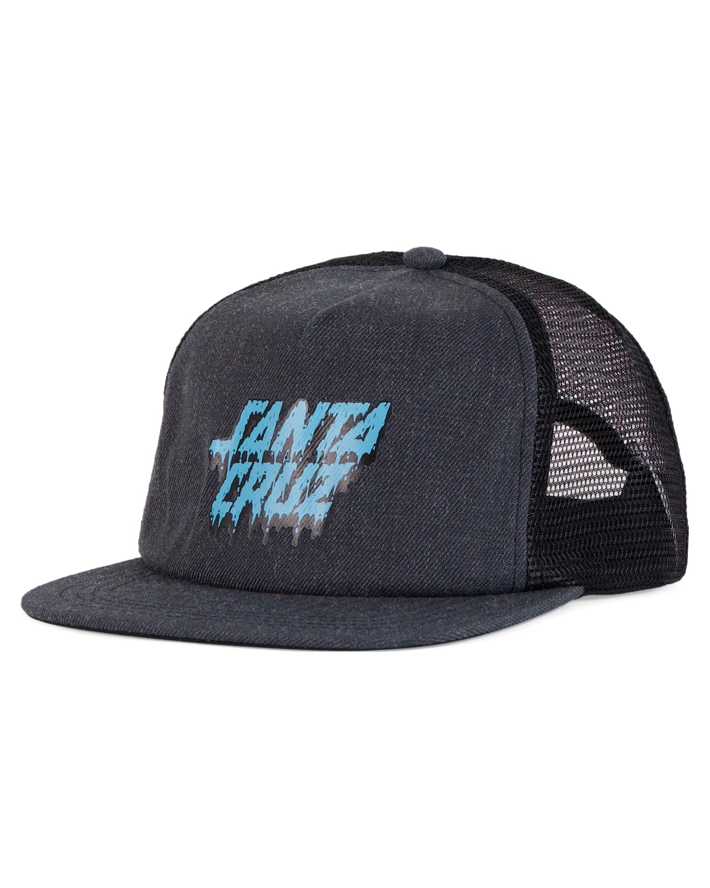 Santa Cruz Melting Strip Trucker Cap Dark Grey Marle