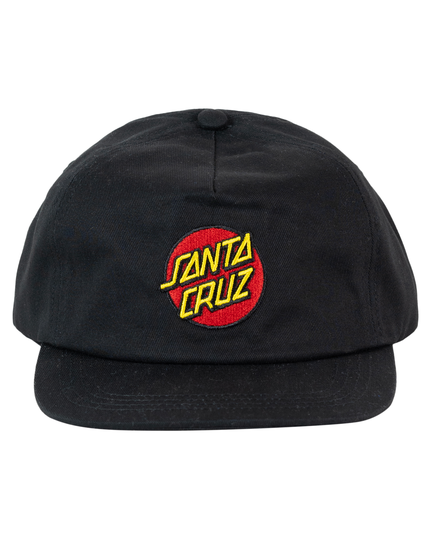 Santa Cruz Classic Dot Snapback Cap Black