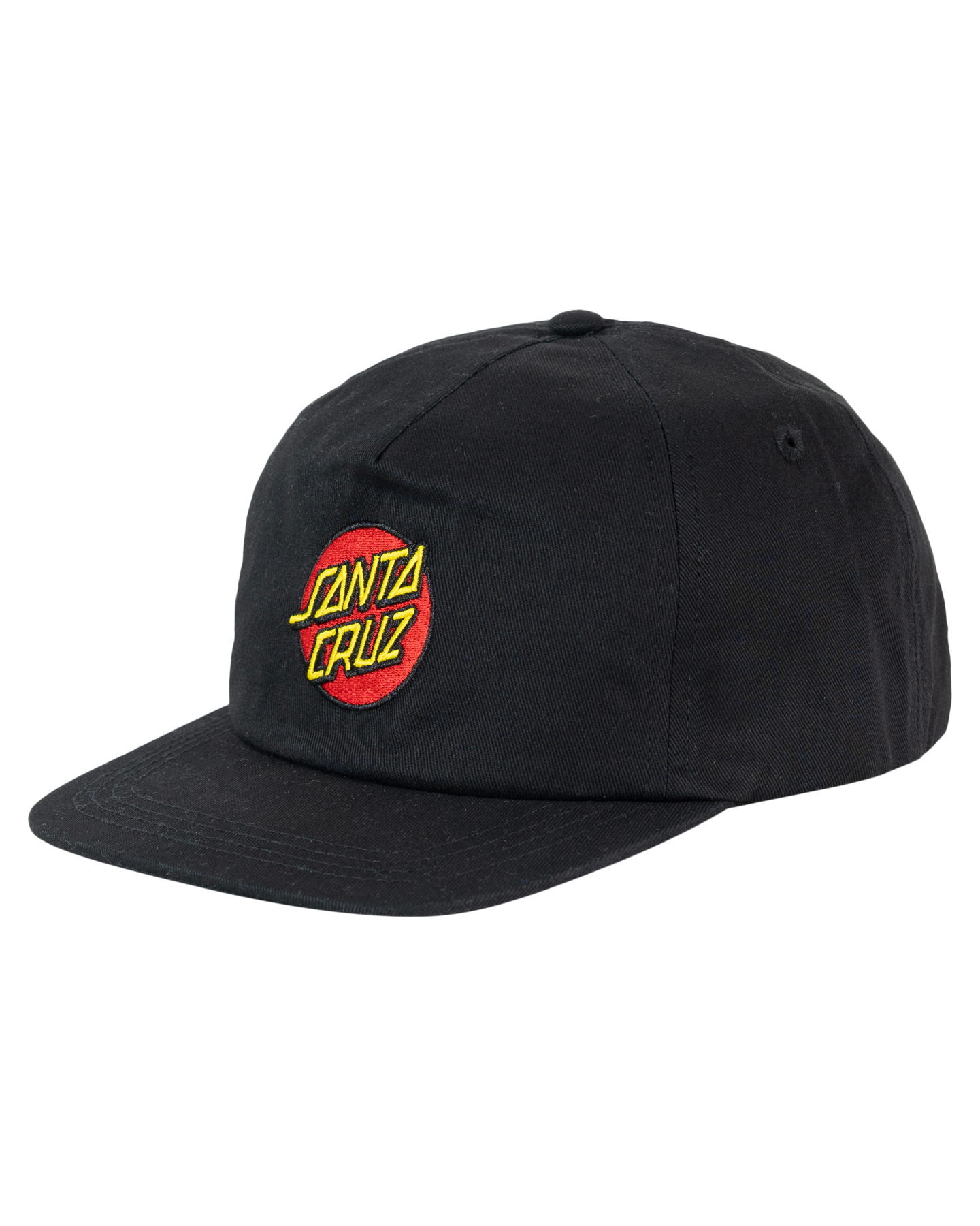 Santa Cruz Classic Dot Snapback Cap Black