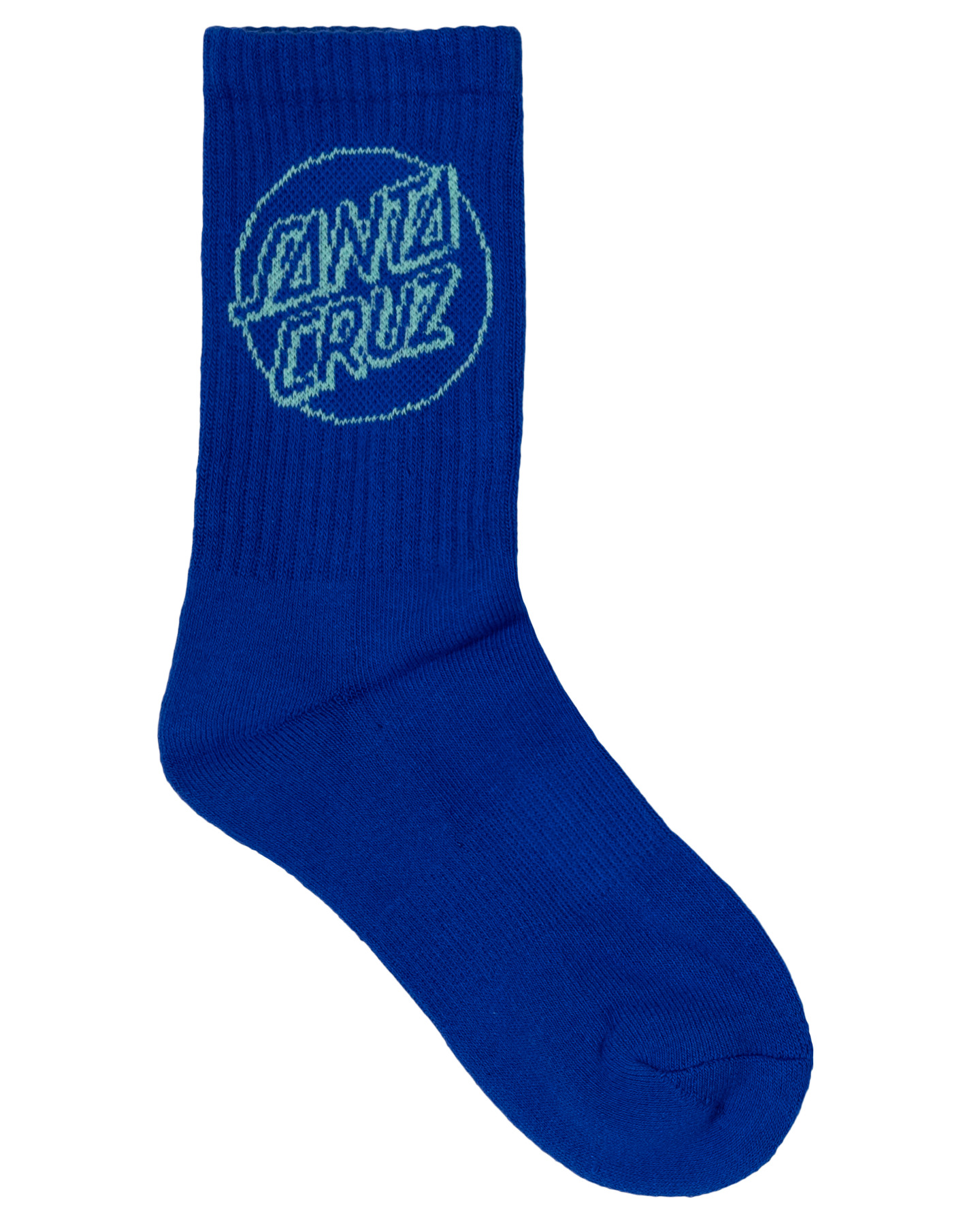 Santa Cruz Opus Dot Crew Sock 3pack Cobalt | Butter | Teal