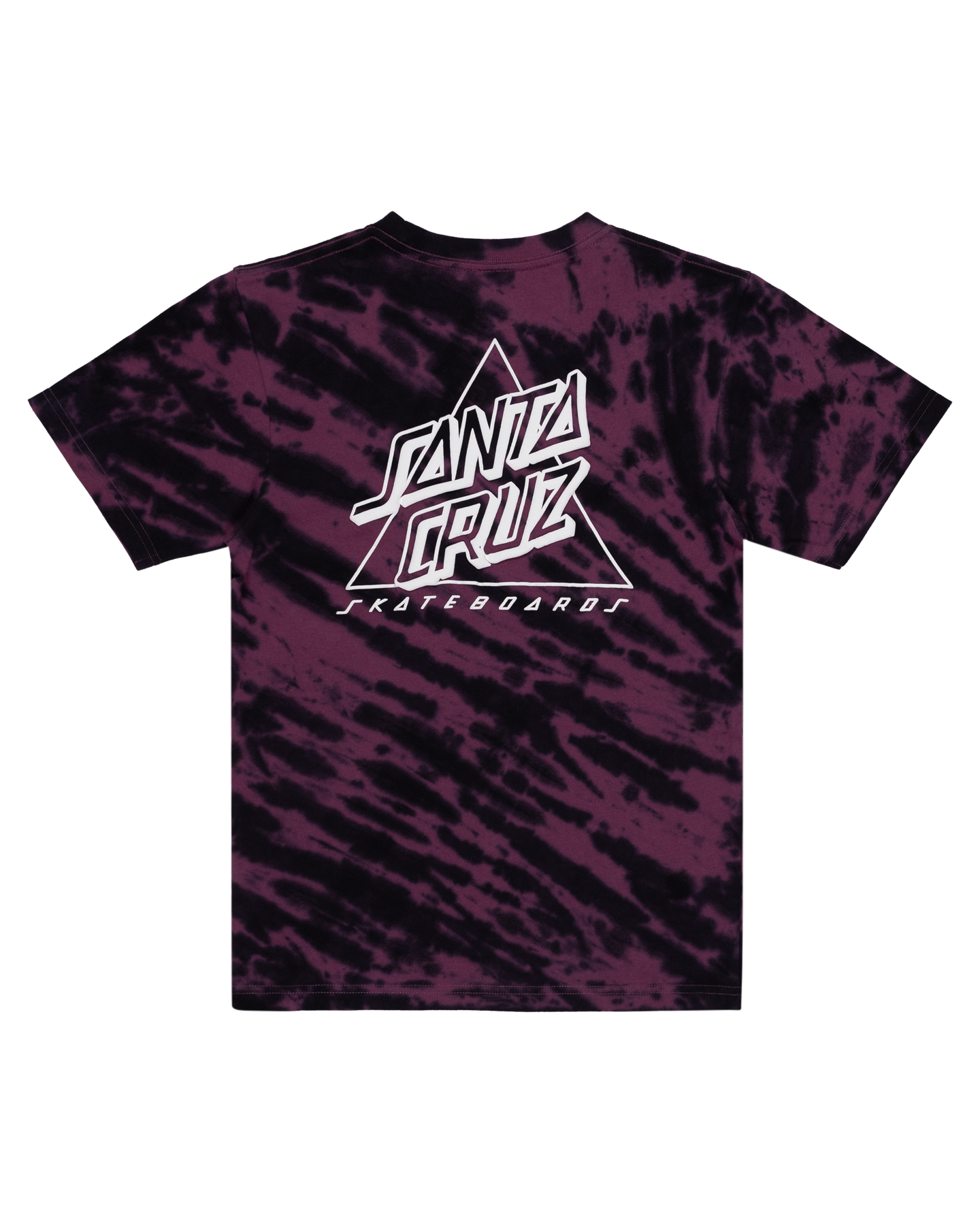 Santa Cruz Not A Dot Hollow Tee Maroon Tie Dye