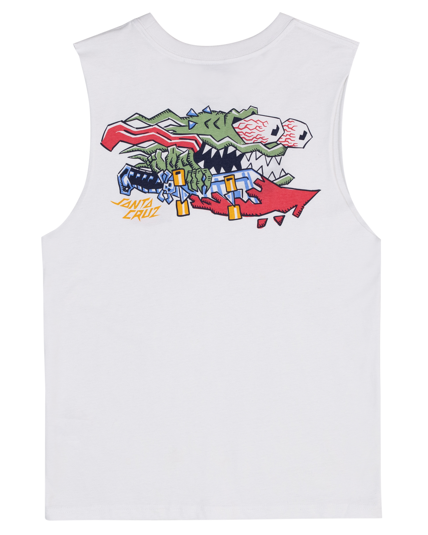 Santa Cruz Meek Scratched Slasher Muscle Tee White