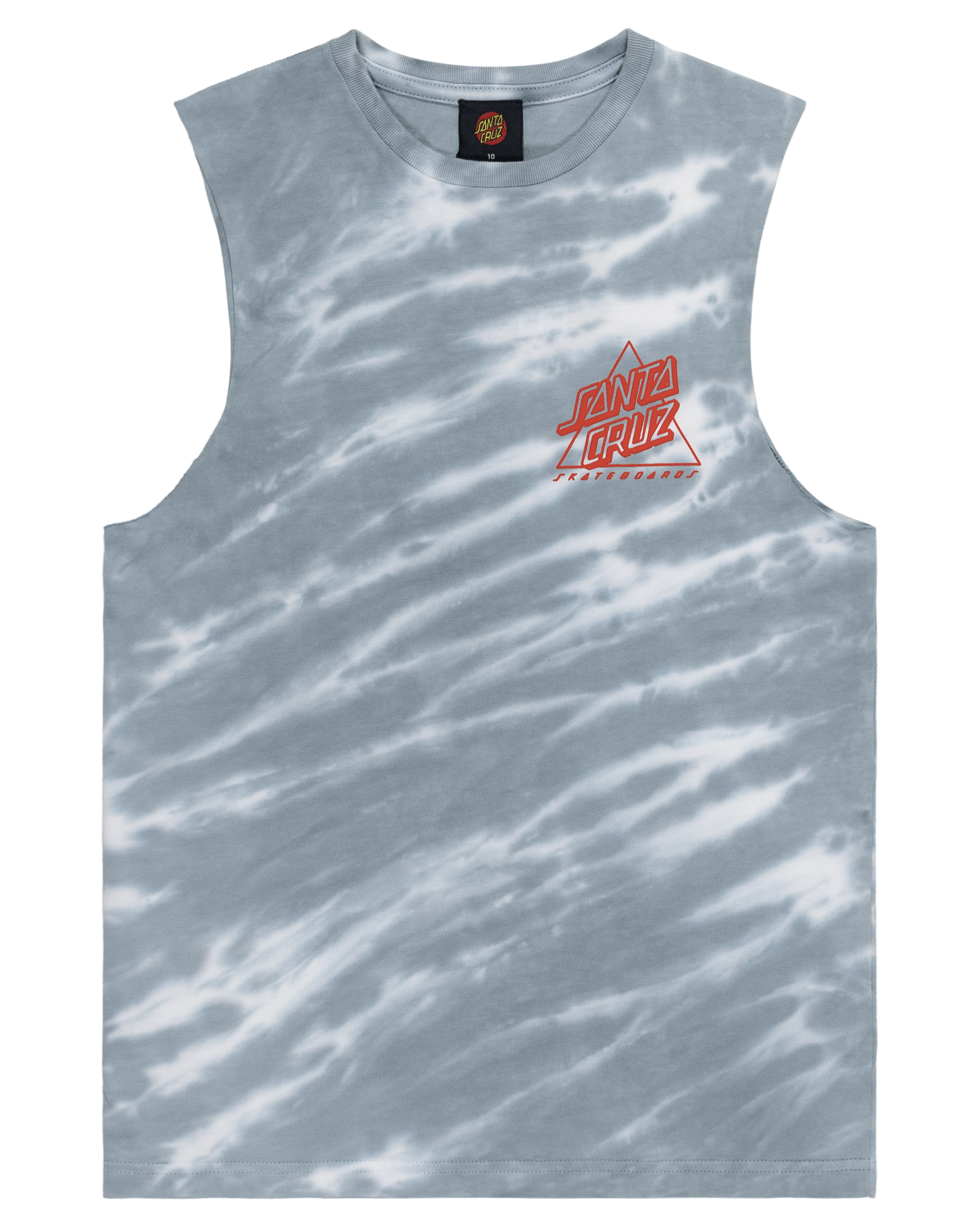 Santa Cruz Not A Dot Hollow Muscle Tee Slate Tie Dye