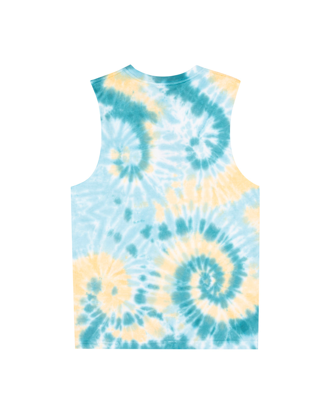 Santa Cruz Malba Crash Dot Mono Front Muscle Tee Teal Tie Dye