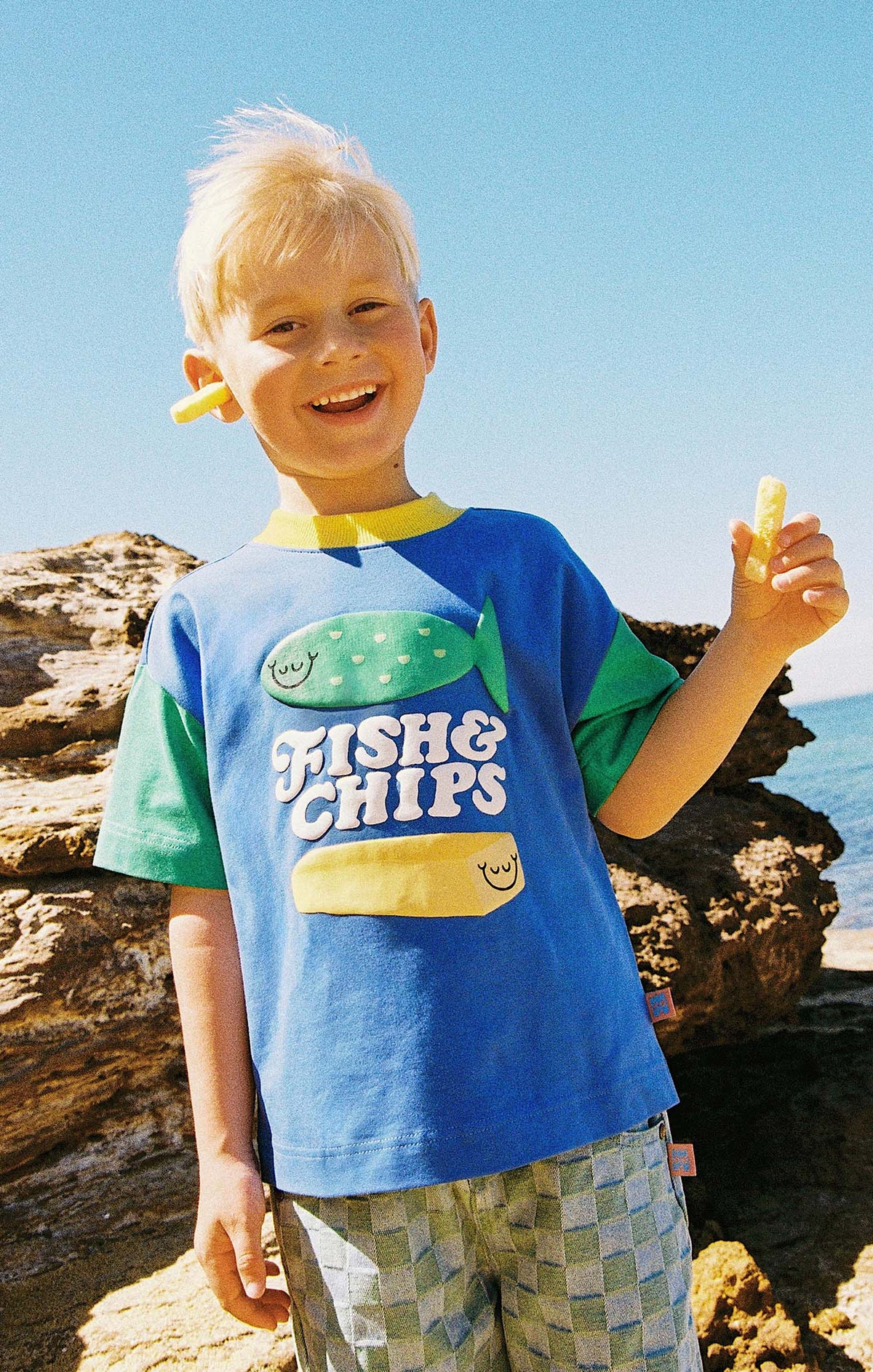 Sandcastle Rascals Fish & Chips Splicy Tee