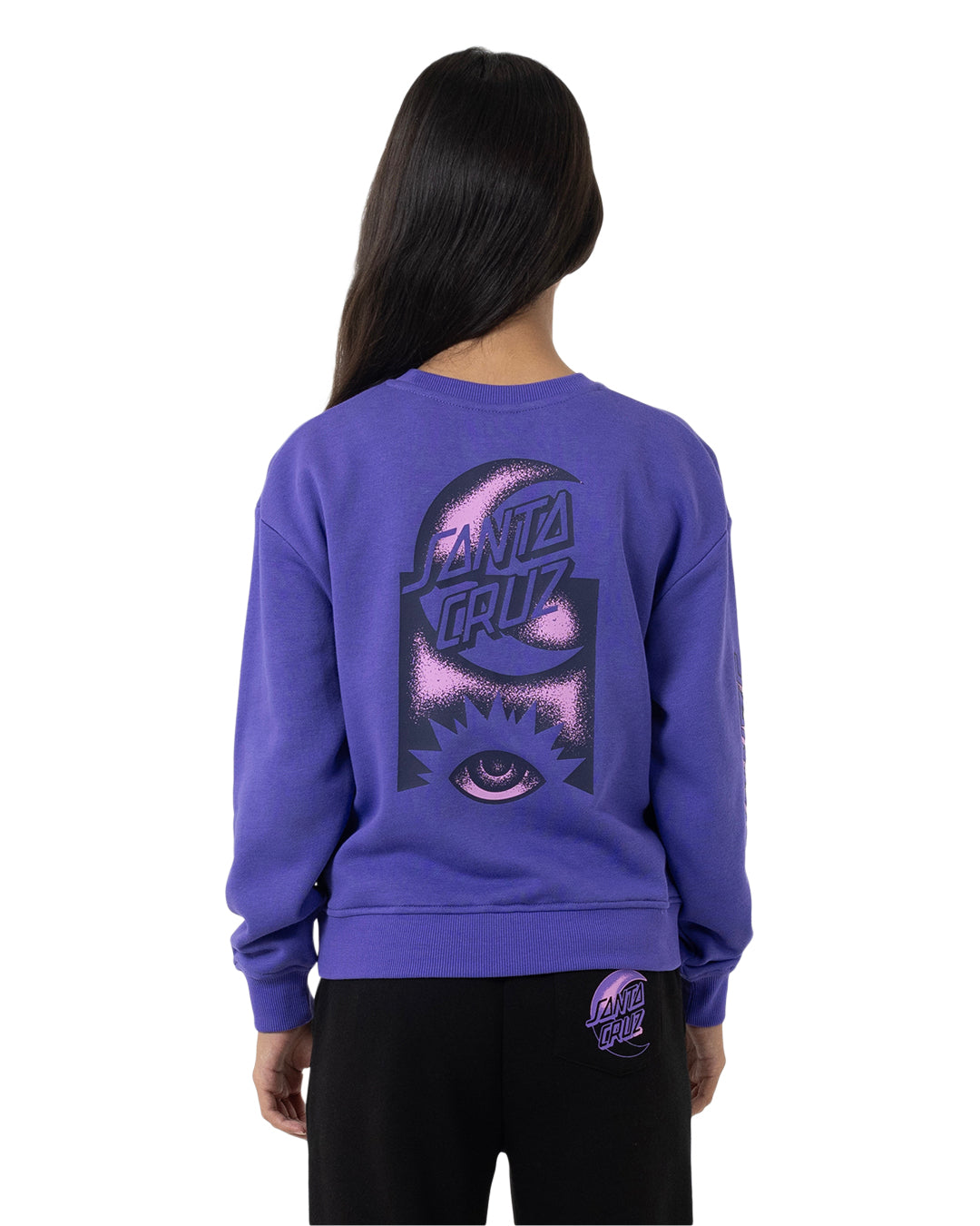 Santa Cruz Seeing Moon Dot Chest Sweater Iris