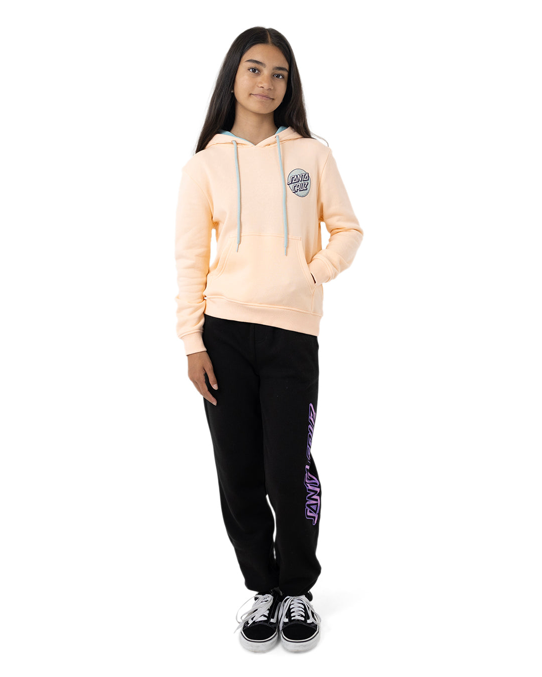 Santa Cruz Sprinkle Dot Hoodie Pink Coral