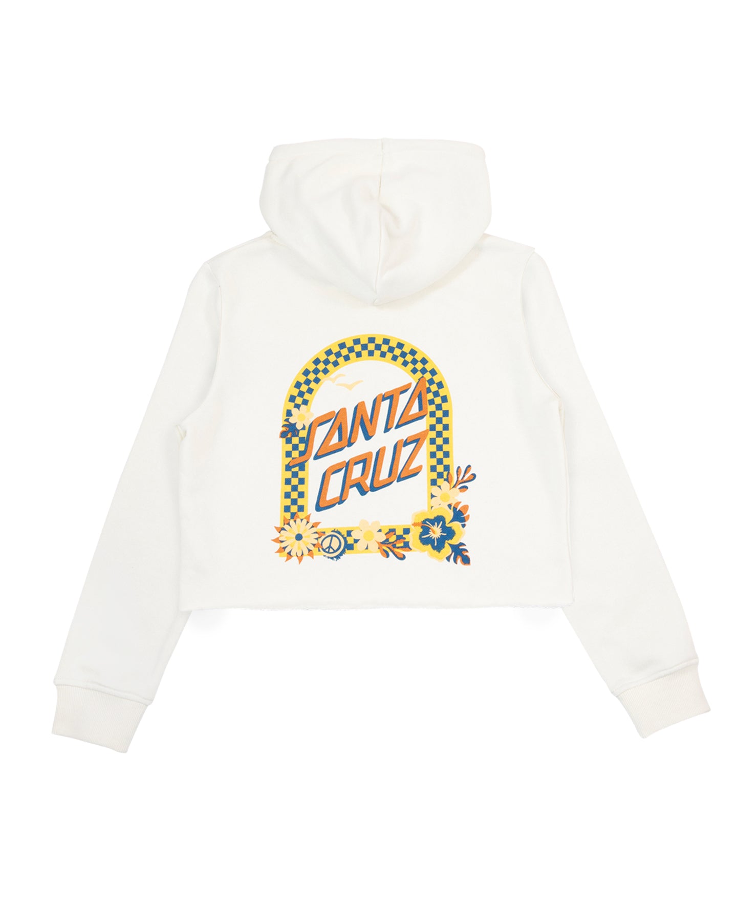 Santa Cruz Free Spirit Floral Chest Hoodie Cream