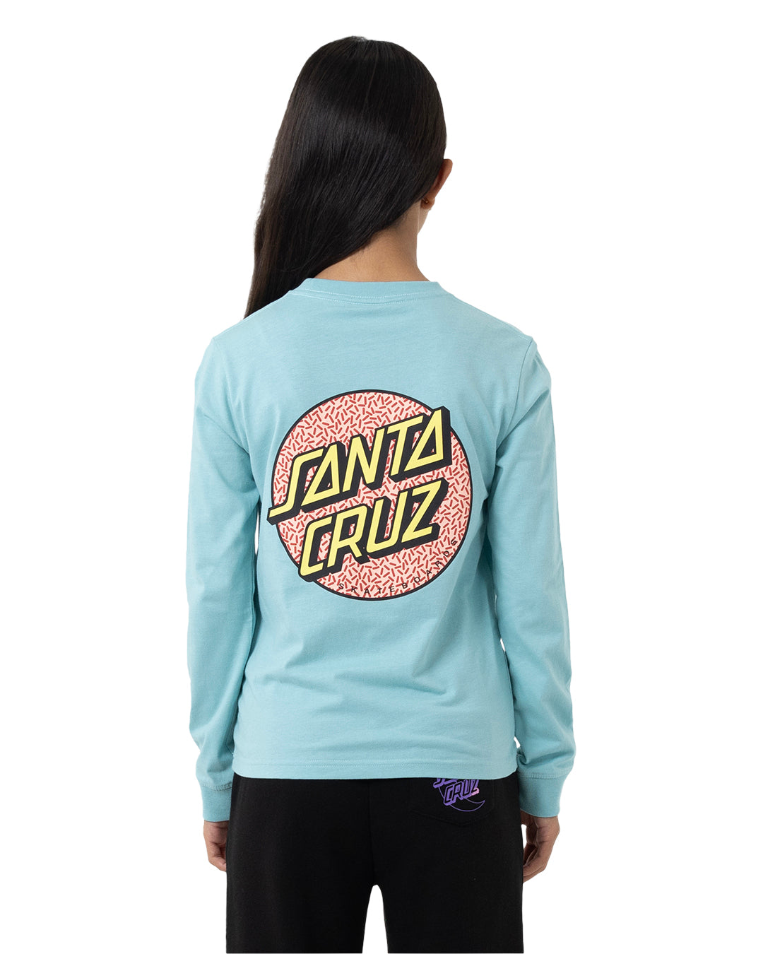 Santa Cruz Sprinkle Dot Long Sleeve Tee Turquoise