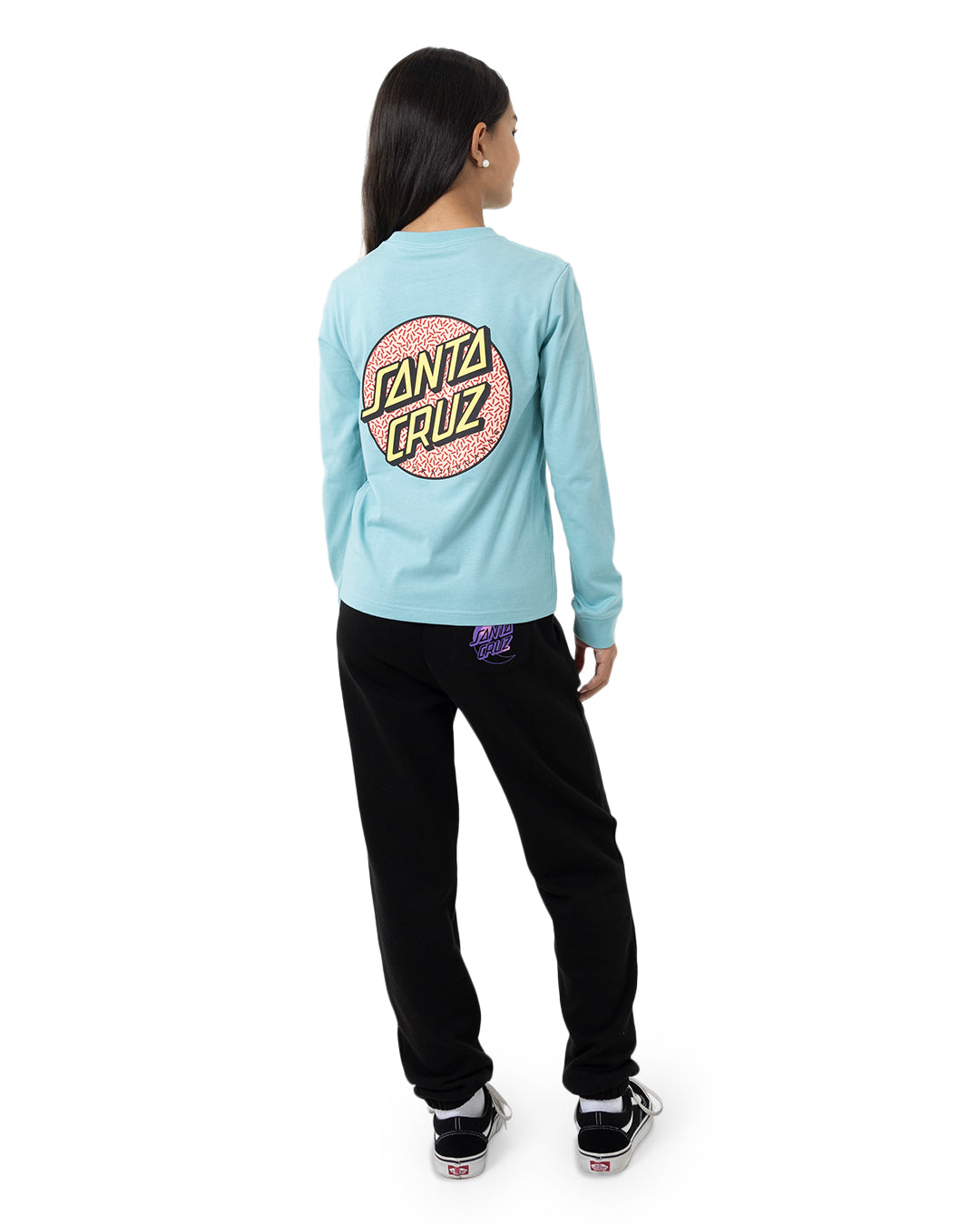 Santa Cruz Sprinkle Dot Long Sleeve Tee Turquoise