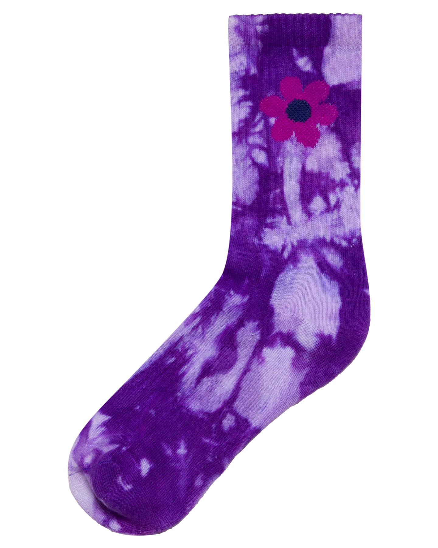 Santa Cruz Free Spirit Stack Crew Sock 2pack Pink Coral | Iris Tie Dye