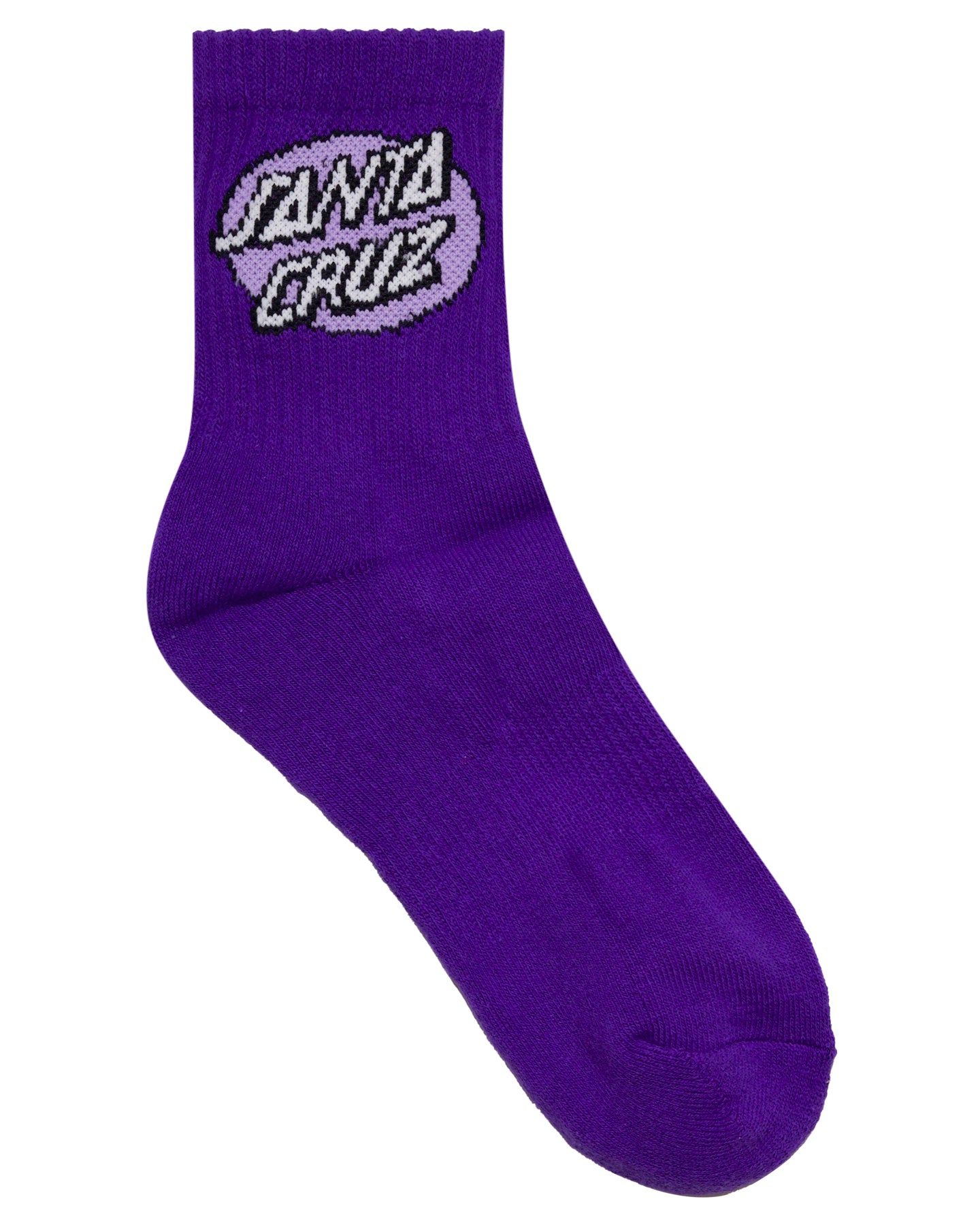 Santa Cruz Oval Dot Mid Sock 3pack Pink Coral | White | Iris