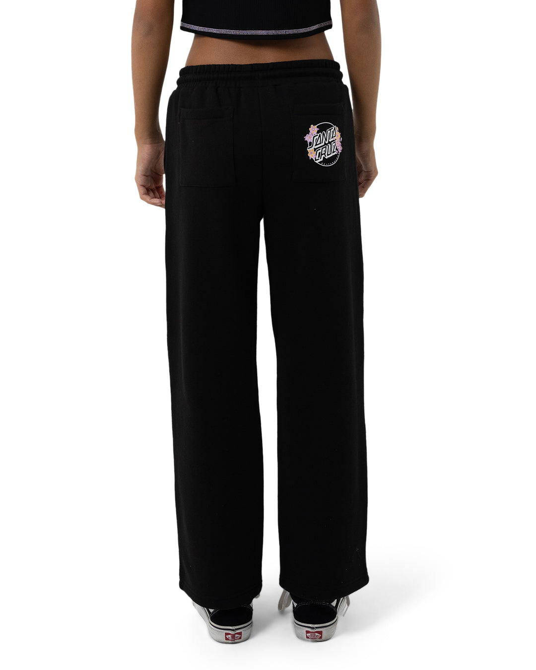 Santa Cruz Blooming Stack Dot Track Pants Black