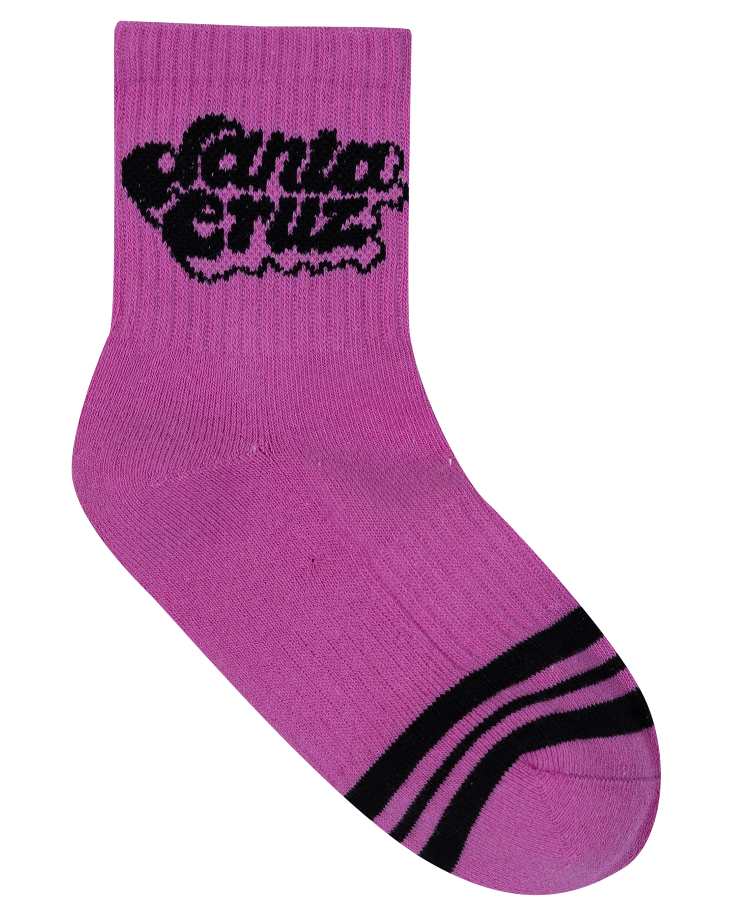 Santa Cruz Groovy Stack Mid Sock 2 Pack Black | Pink